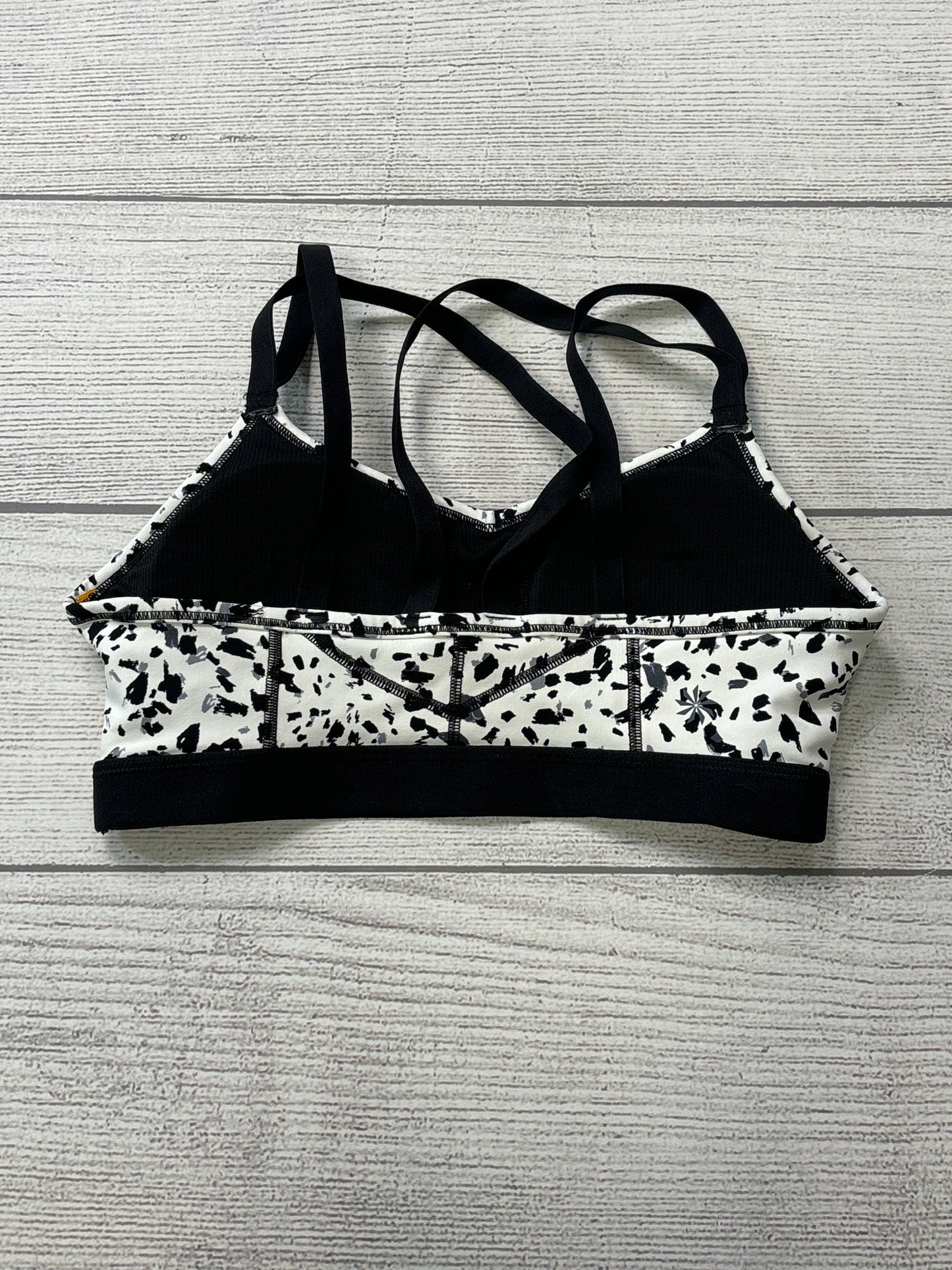 Athletic Bra By Athleta In Black White, Size: S