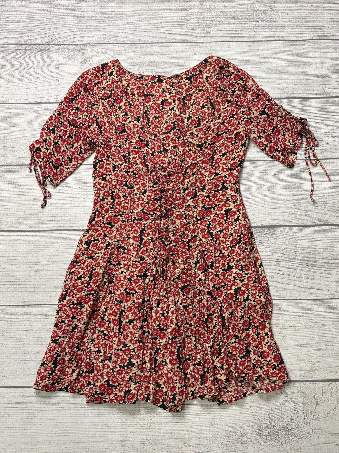 Dress Casual Short By Free People In Red Black, Size: S