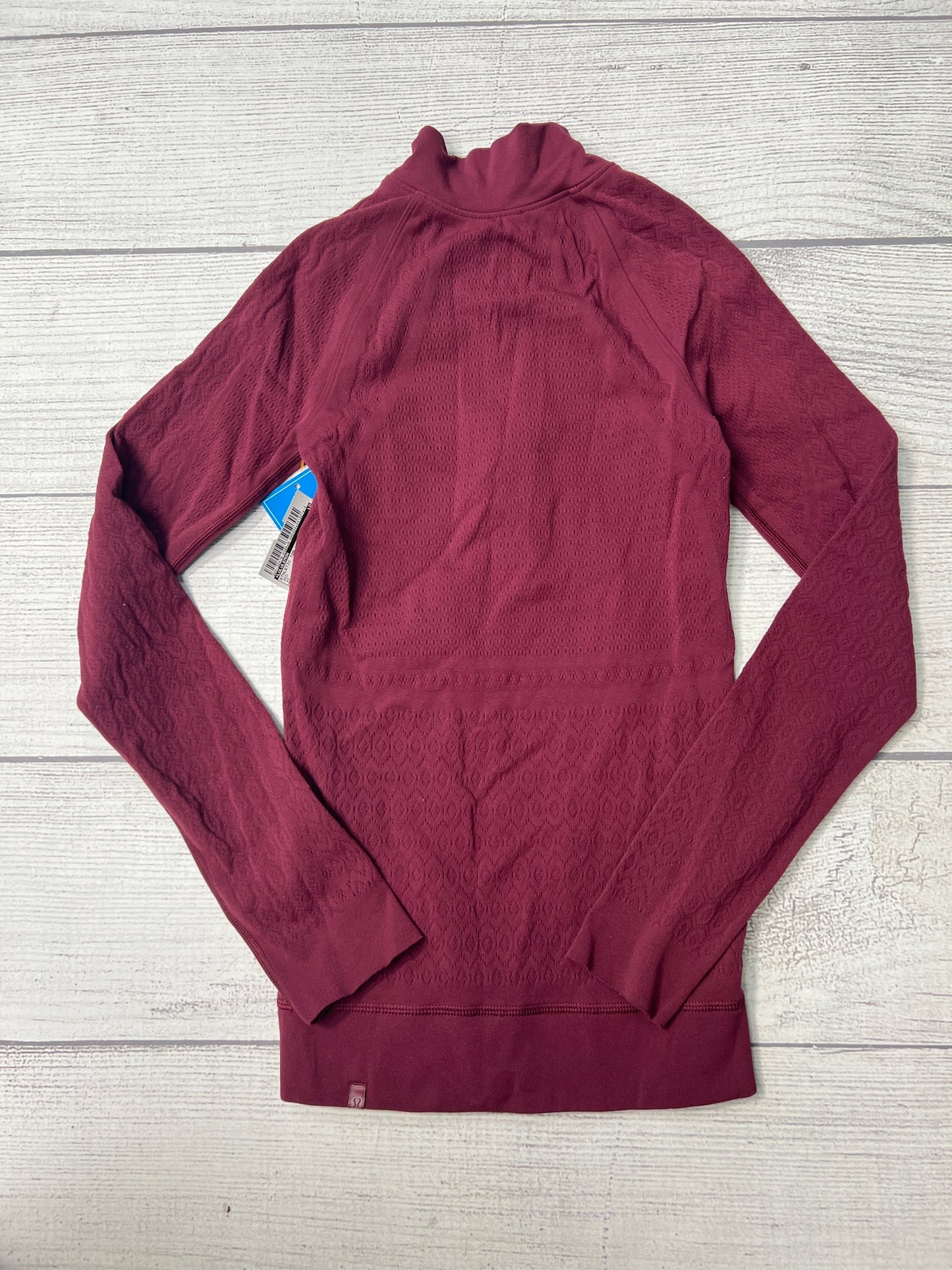 Athletic Top Long Sleeve Crewneck By Lululemon In Red, Size: Xs