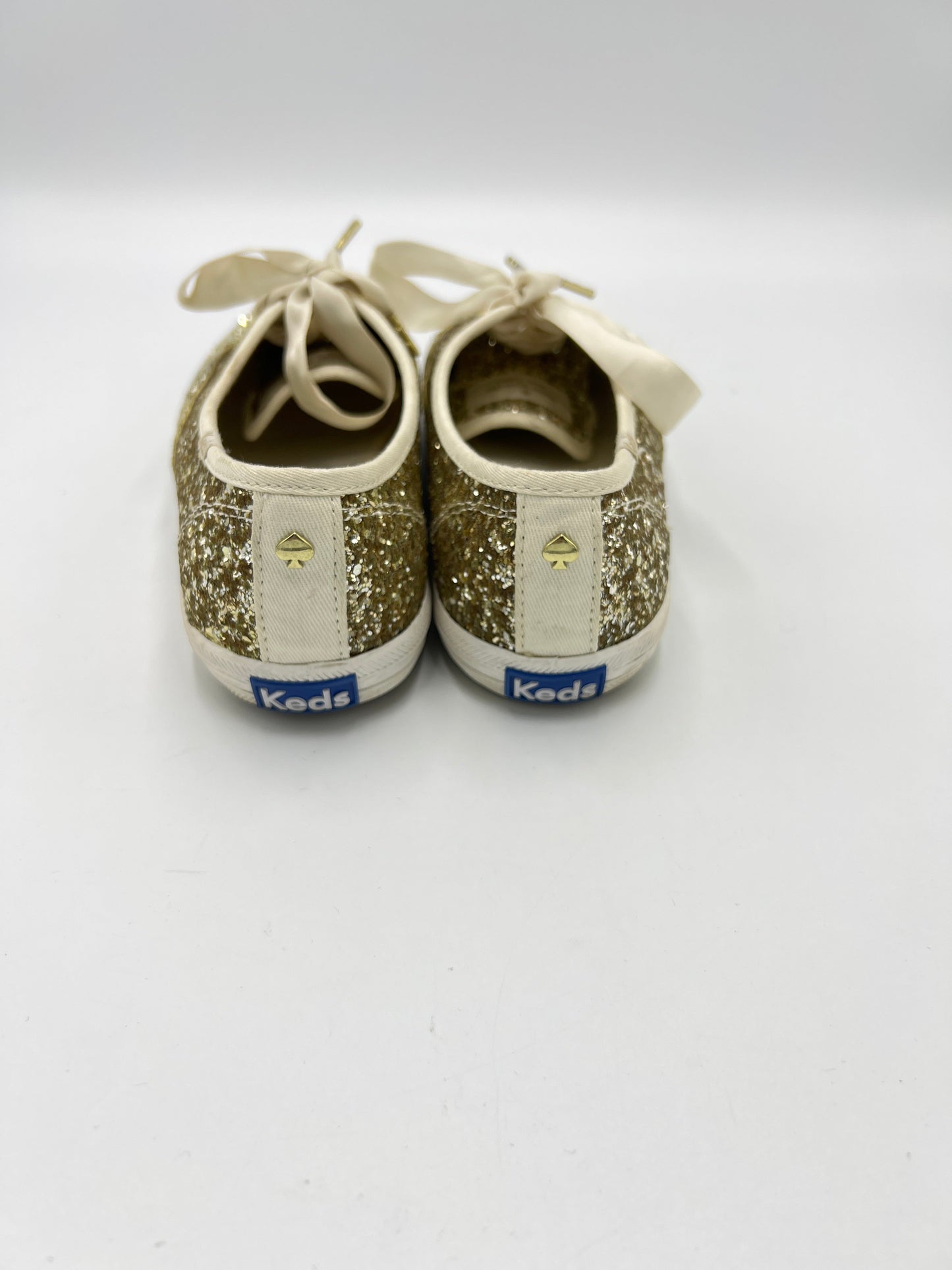 Shoes Athletic By Keds X Kate Spade Designer In Gold, Size: 7