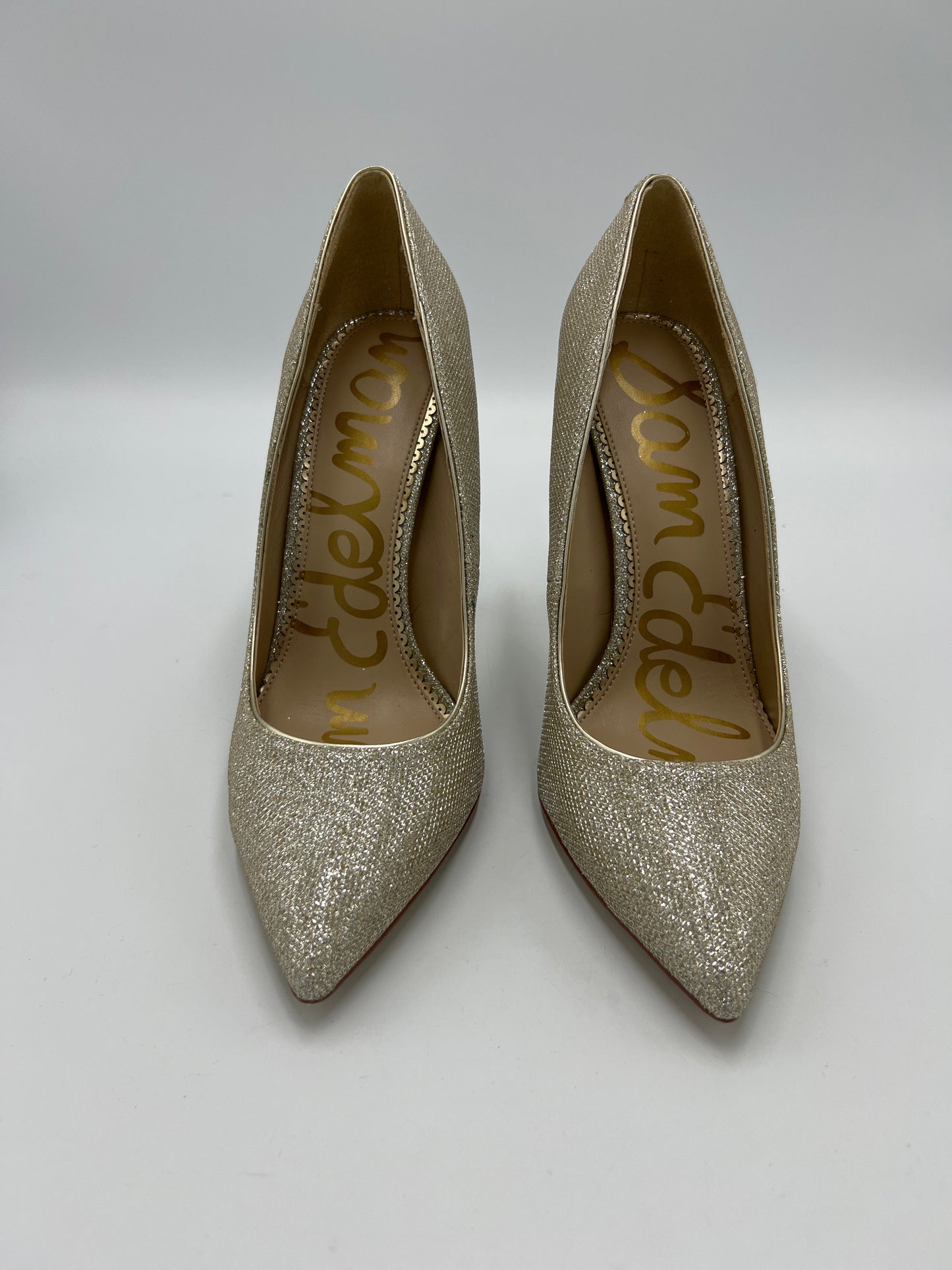 Shoes Heels Stiletto By Sam Edelman In Gold, Size: 10