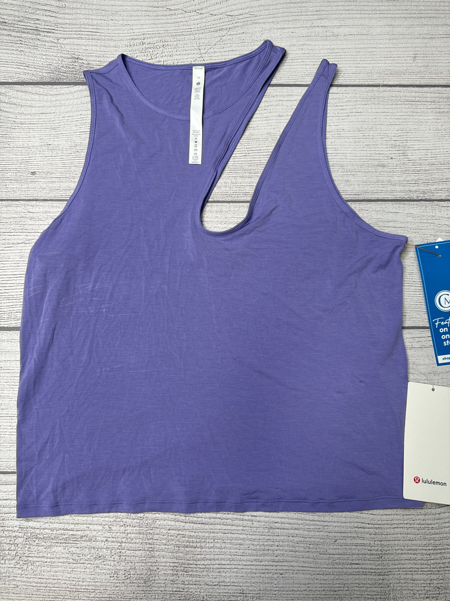 Athletic Tank Top By Lululemon In Purple, Size: L