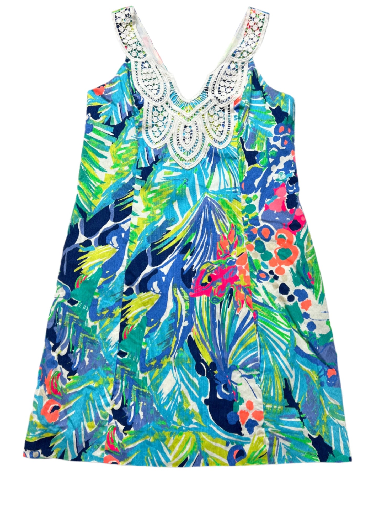 Dress Casual Short By Lilly Pulitzer In Blue Green, Size: M