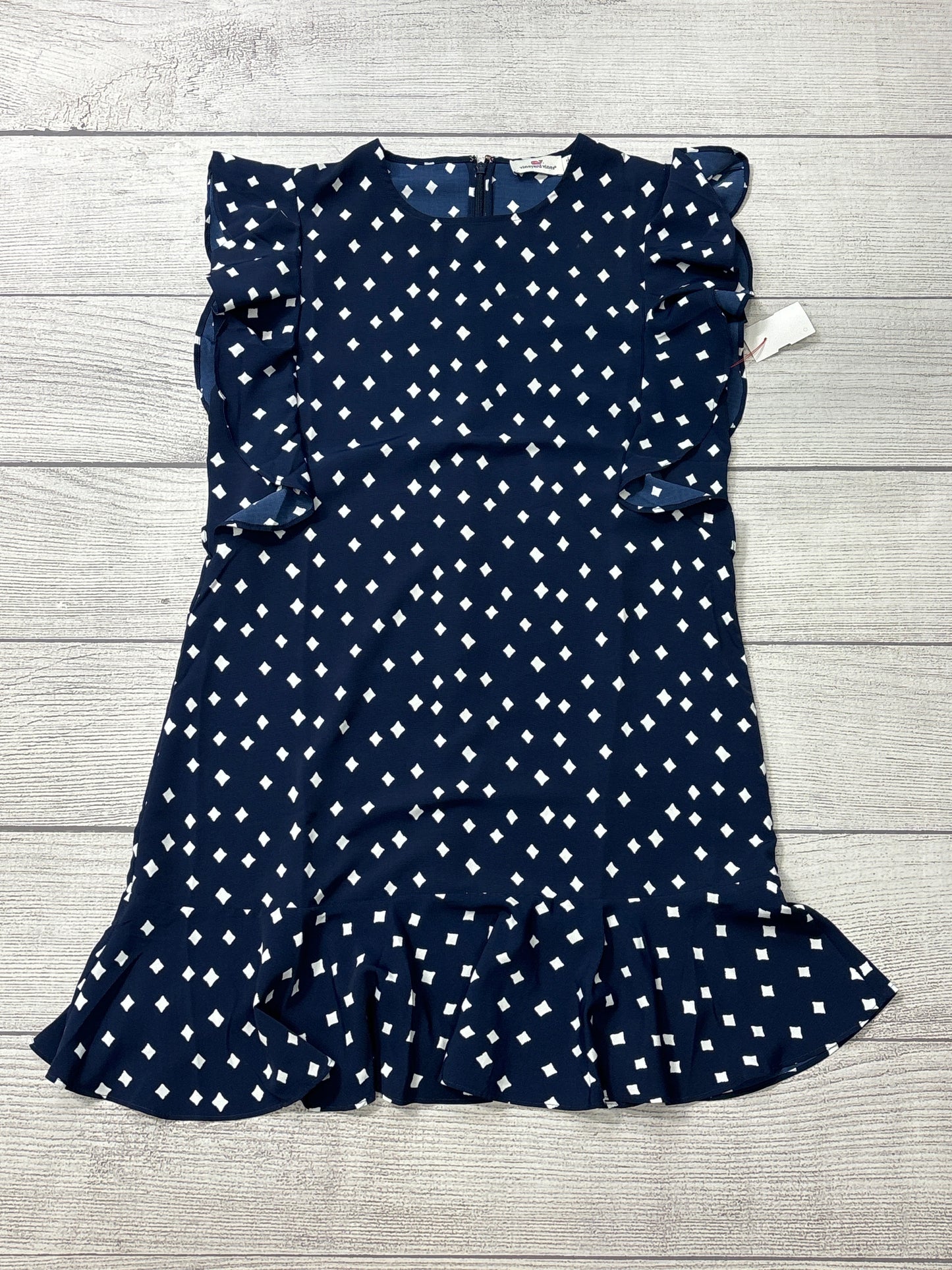 Dress Casual Short By Vineyard Vines In Blue & White, Size: S