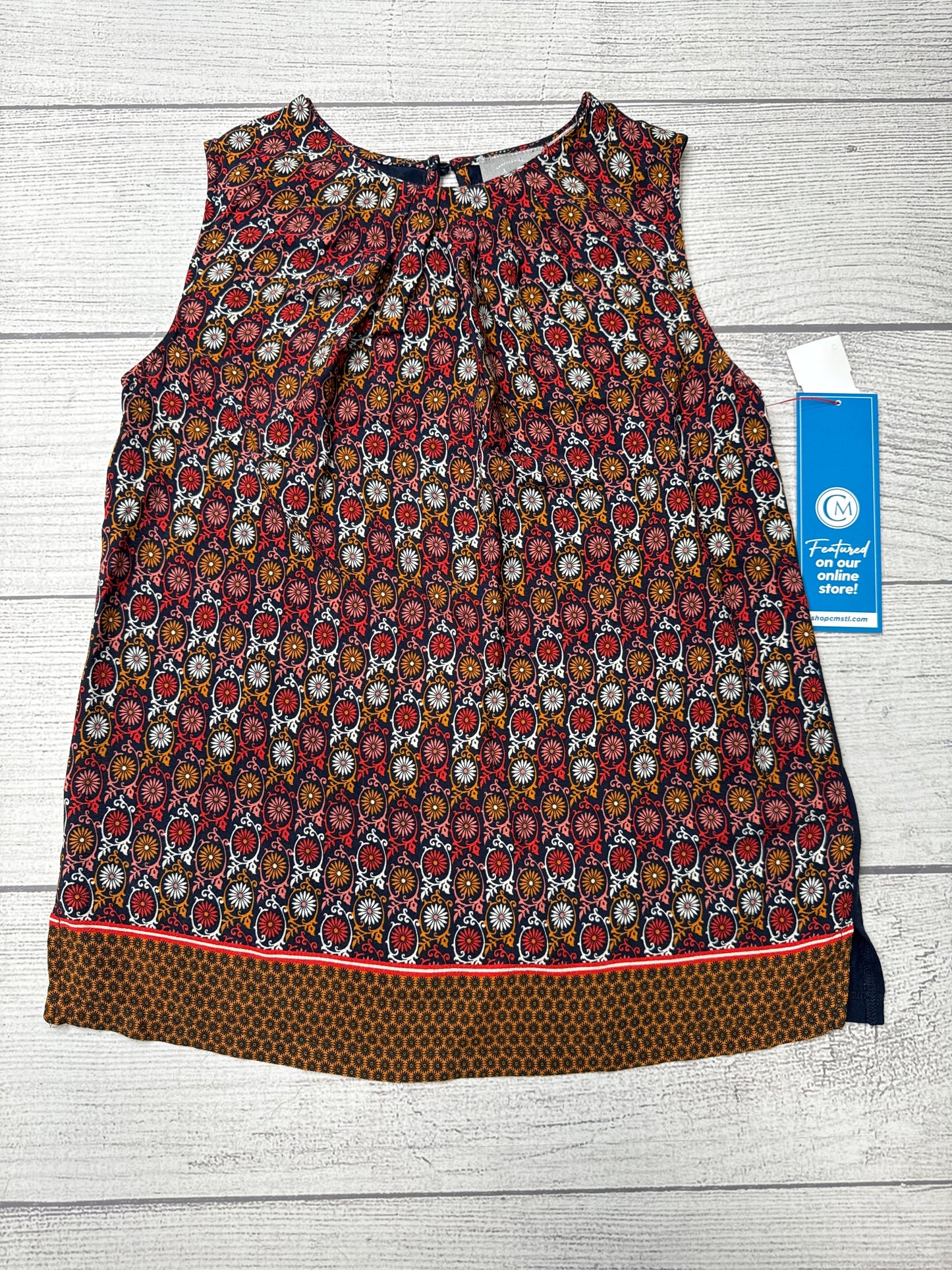 Top Sleeveless By Anthropologie In Multi-colored, Size: Xs