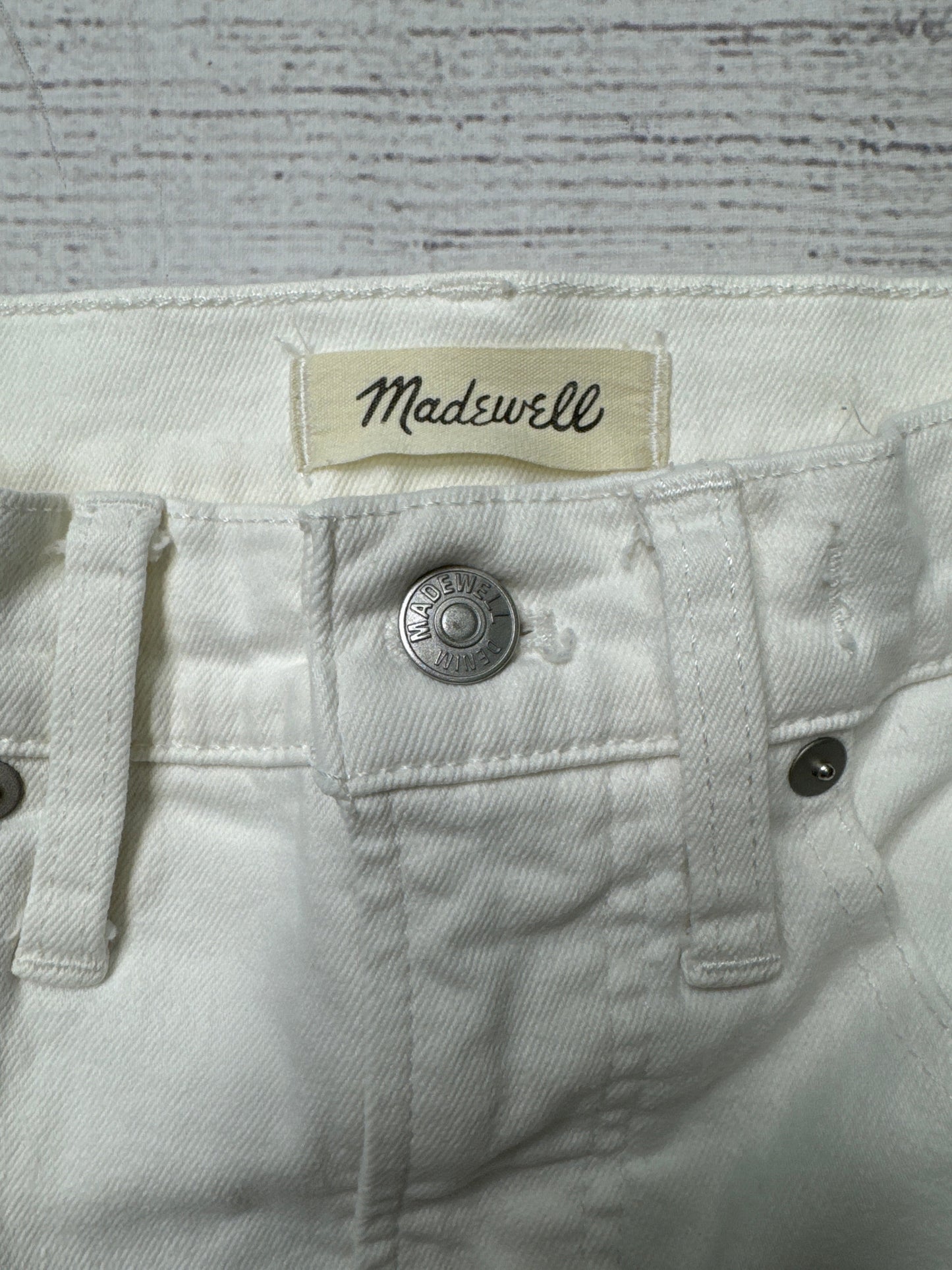 Jeans Designer By Madewell In White Denim, Size: 0p