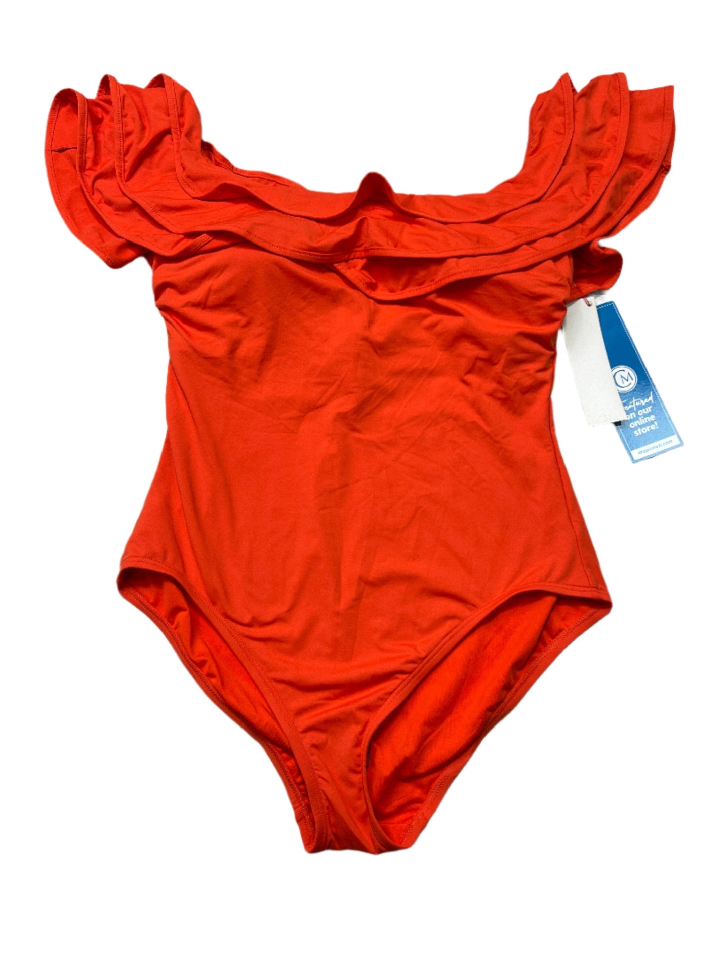 New! Swimsuit Designer By Kate Spade In Orange, Size: Xl