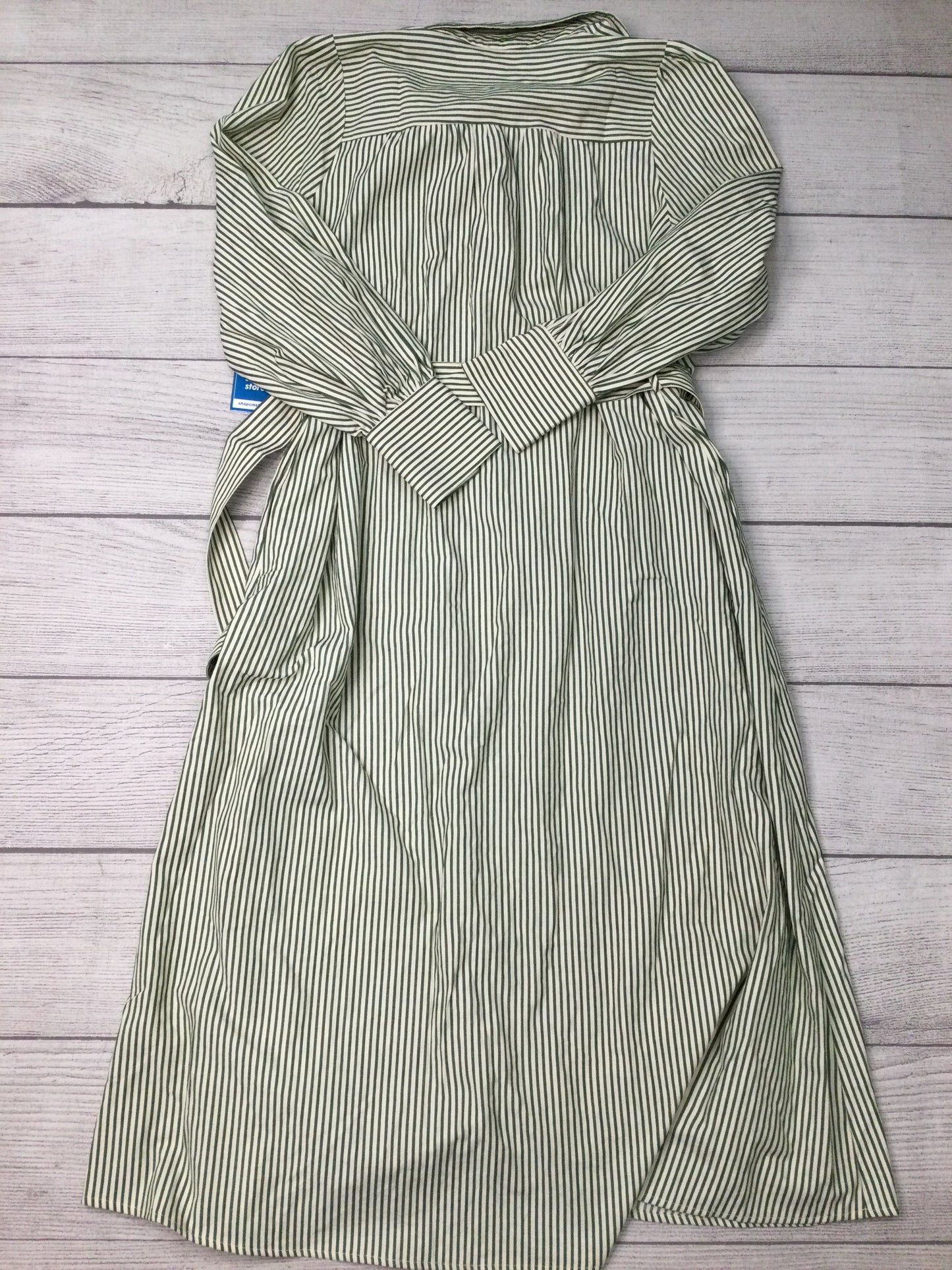 Dress Casual Maxi By Entro In Green & White, Size: M