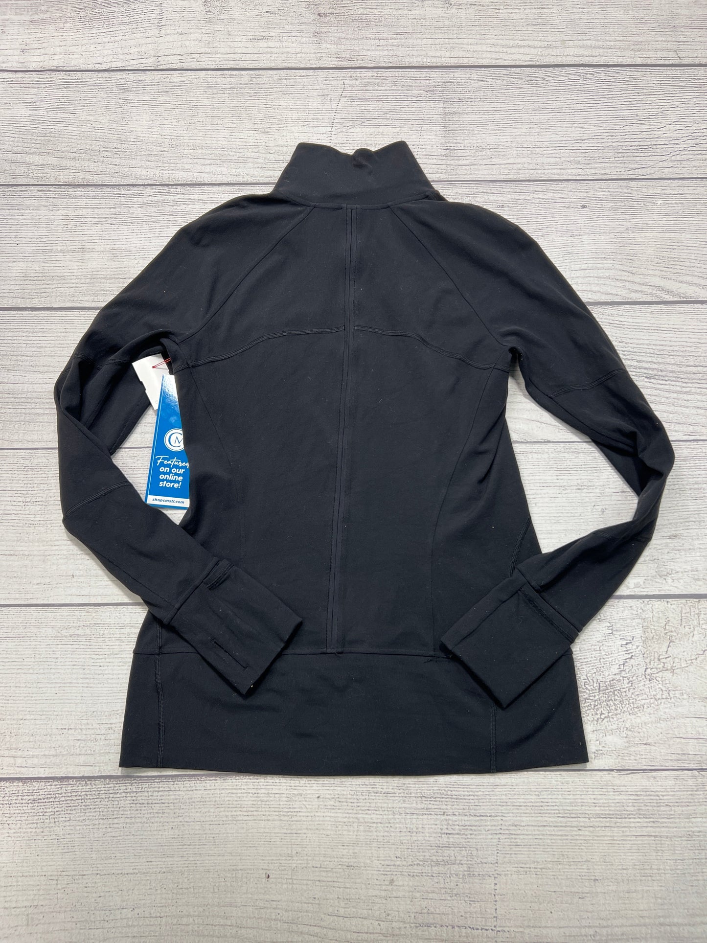 Athletic Jacket By Lululemon In Black, Size: M