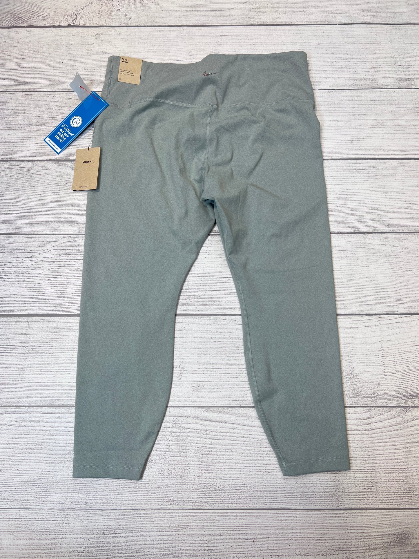 New! Athletic Leggings By Nike Apparel In Grey, Size: 2x