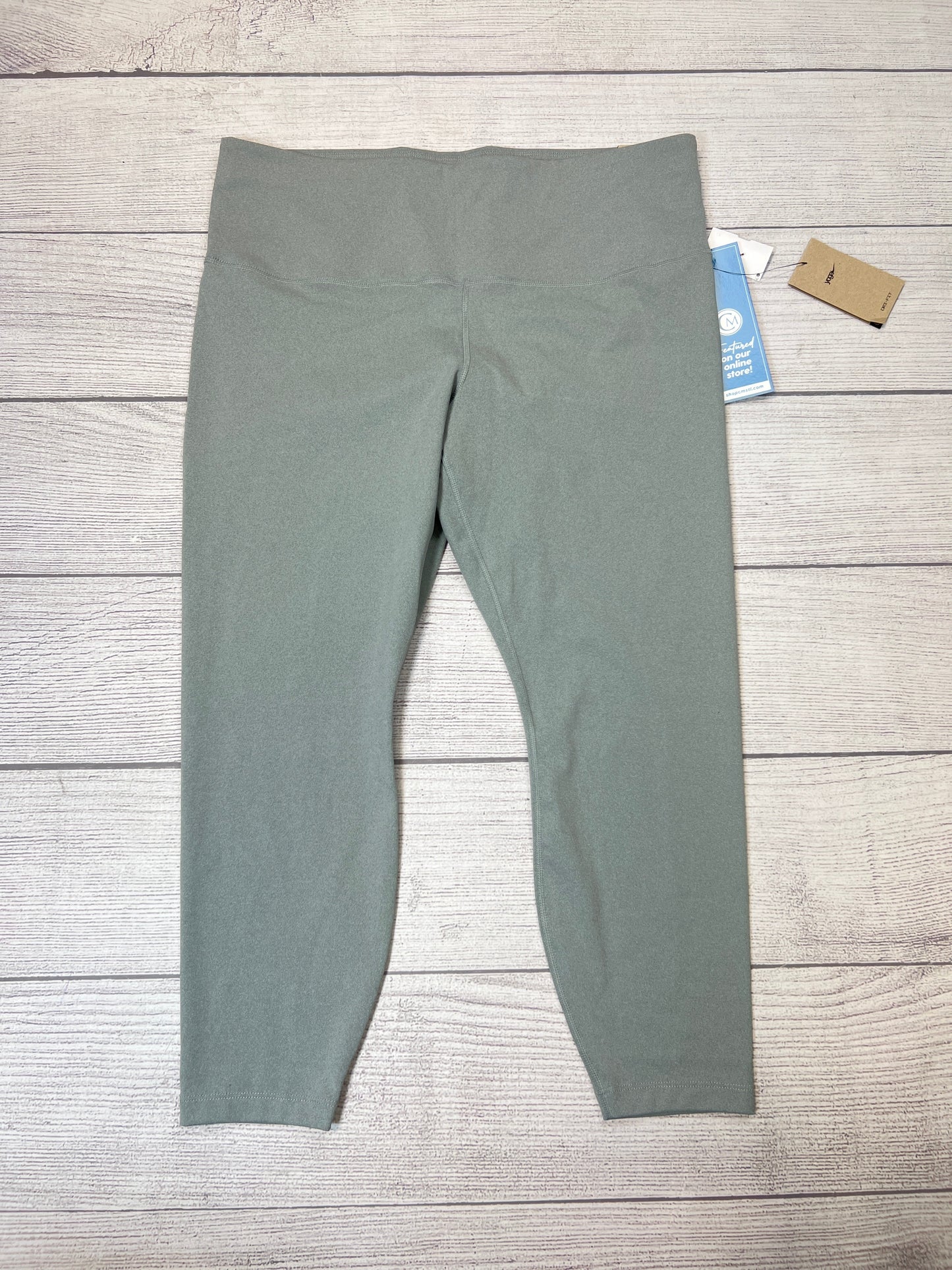 New! Athletic Leggings By Nike Apparel In Grey, Size: 2x