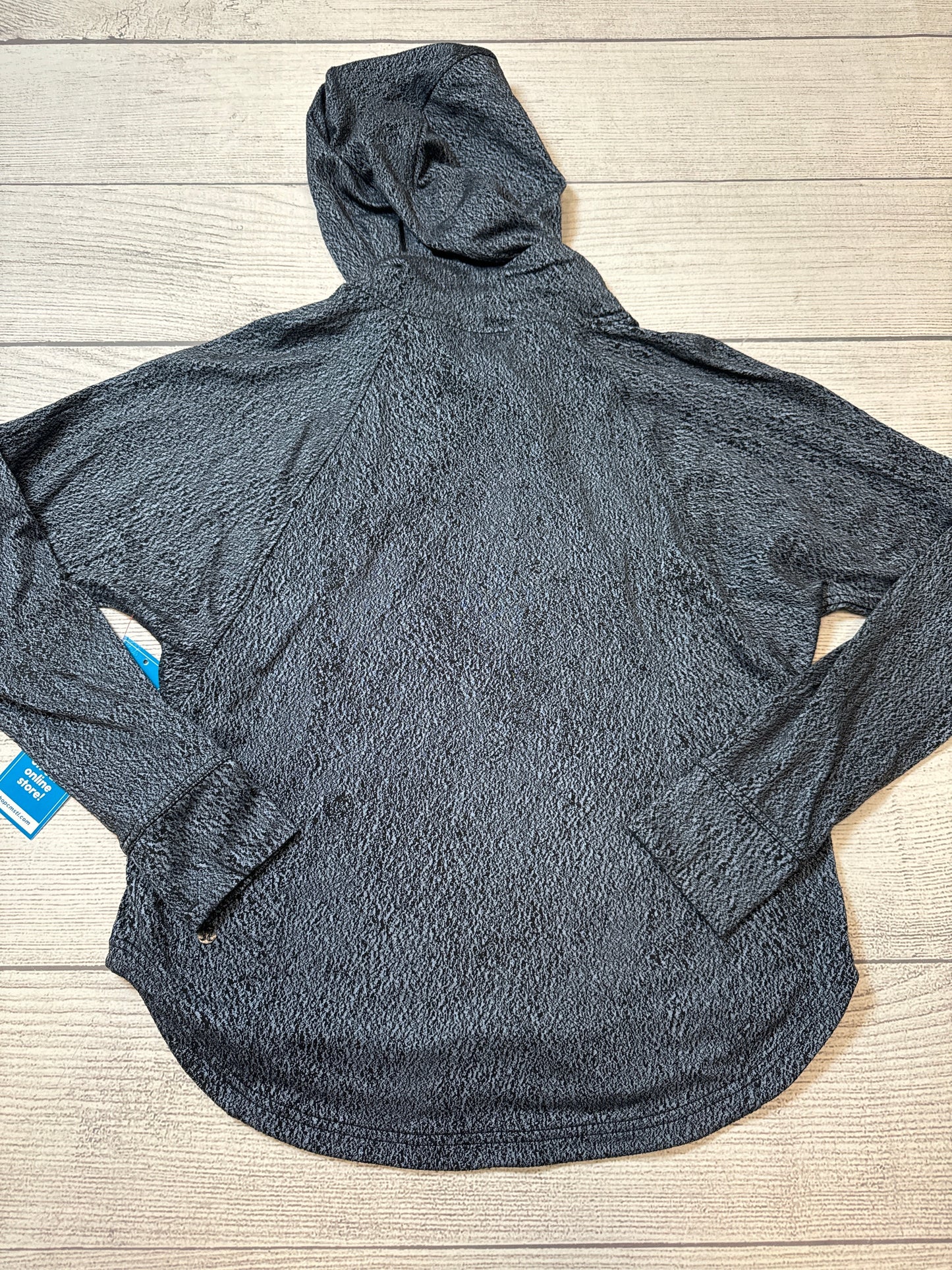 Athletic Hoodie By Lululemon In Black & Blue, Size: M