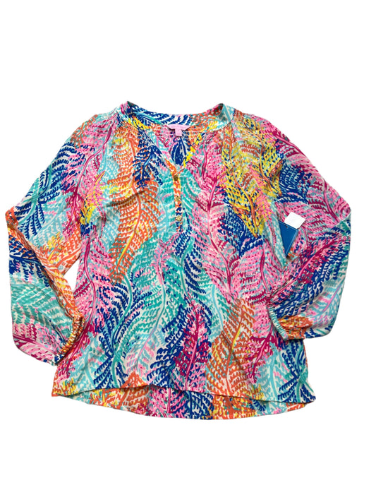 Top Long Sleeve Designer By Lilly Pulitzer In Multi-Colored, Size: S