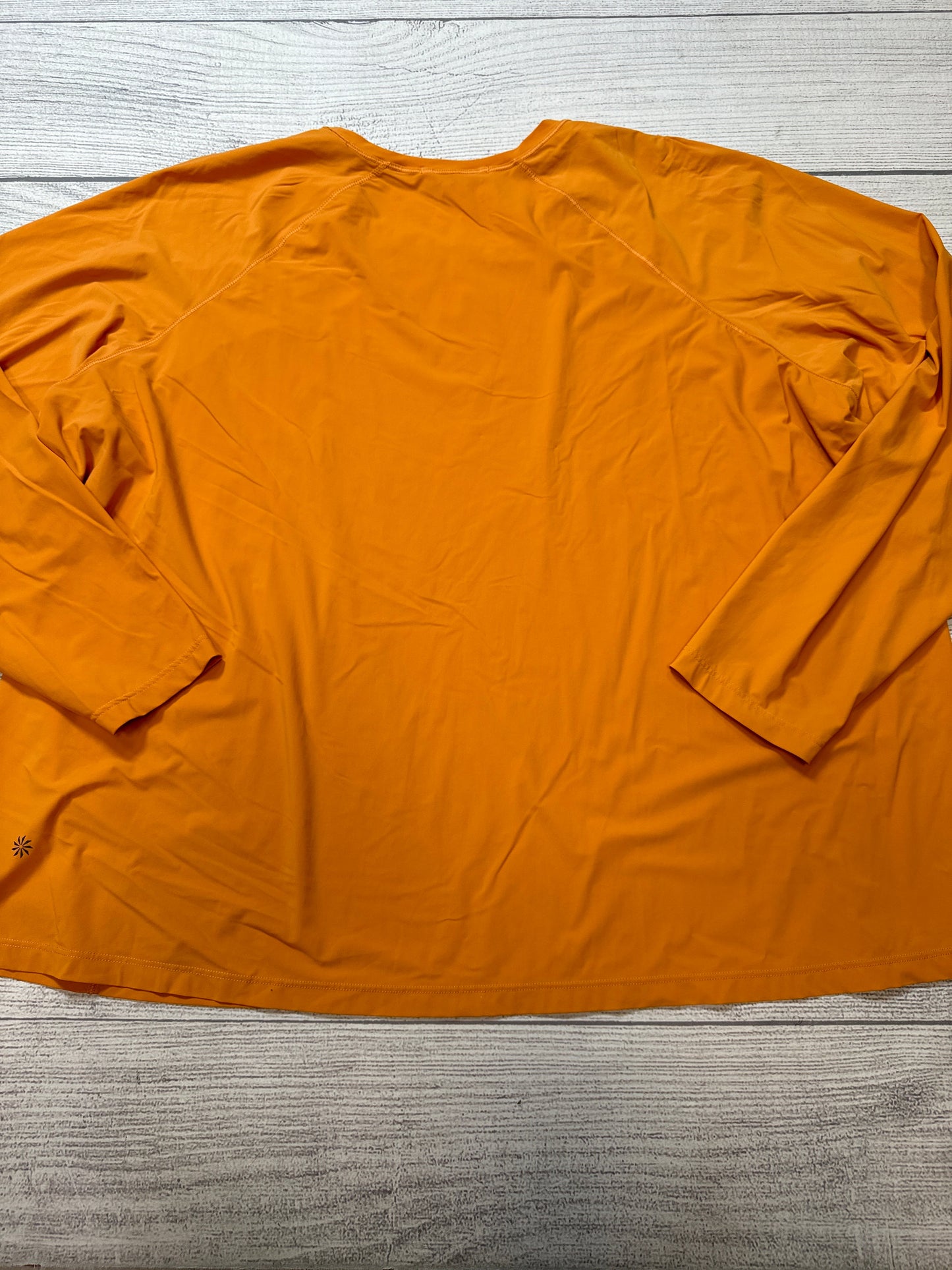 Athletic Top Long Sleeve Crewneck By Athleta In Orange, Size: 3x