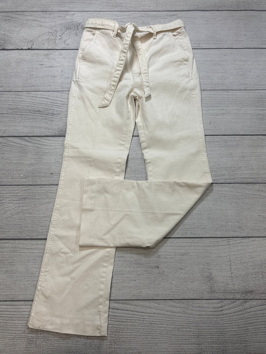 Jeans Straight By Ann Taylor In White, Size: 6p