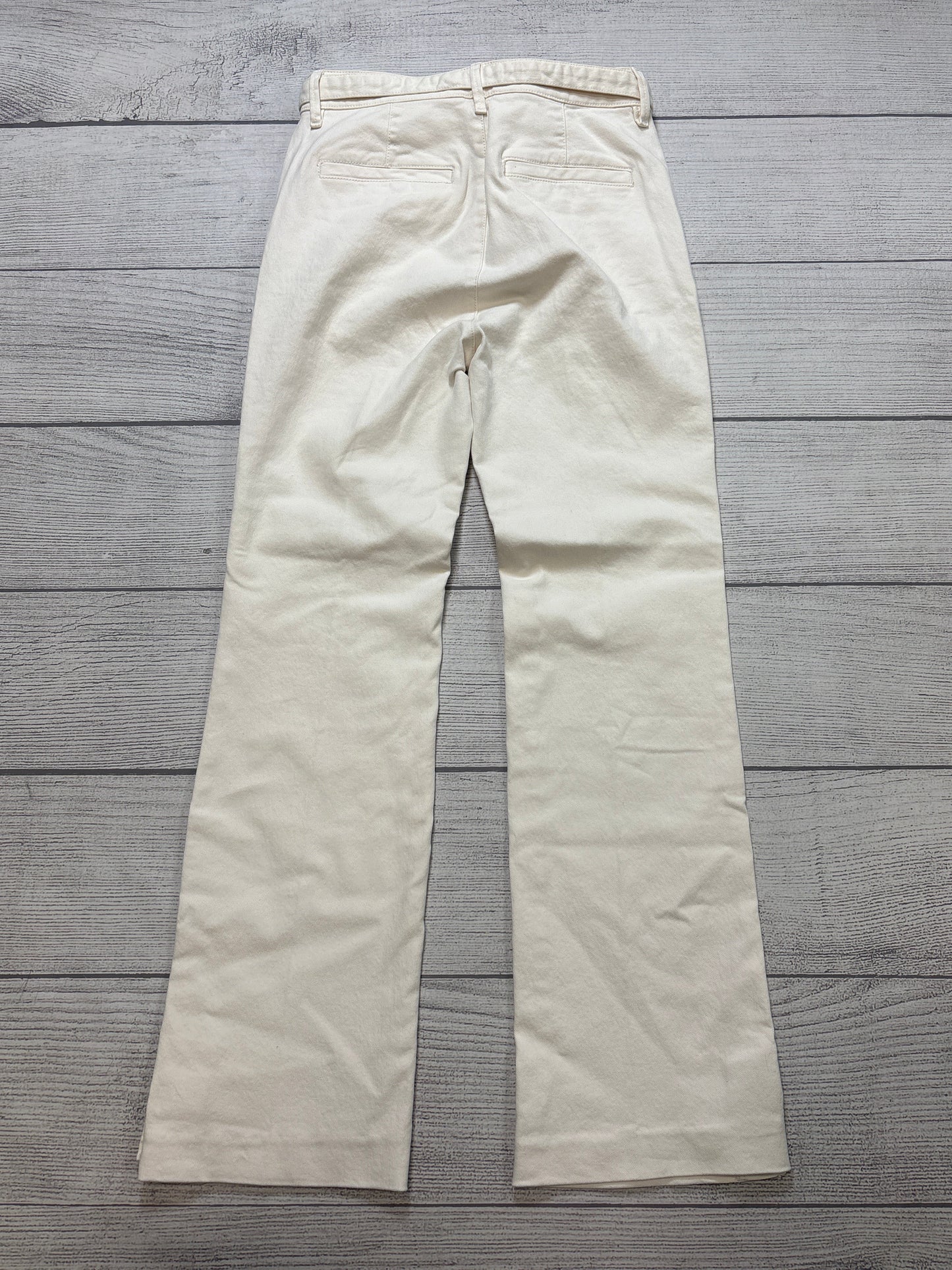 Jeans Straight By Ann Taylor In White, Size: 6p