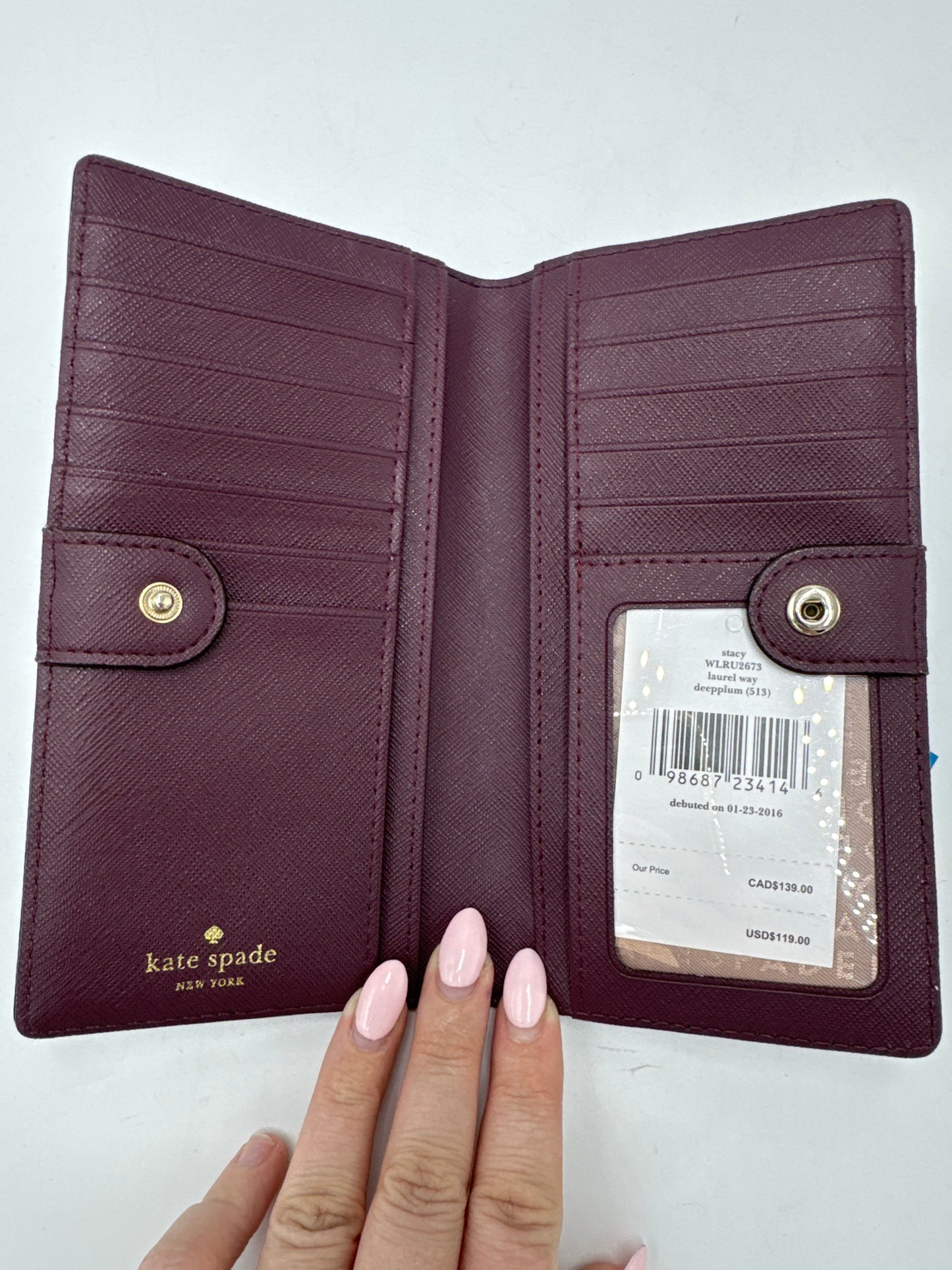 New! Wallet Designer By Kate Spade