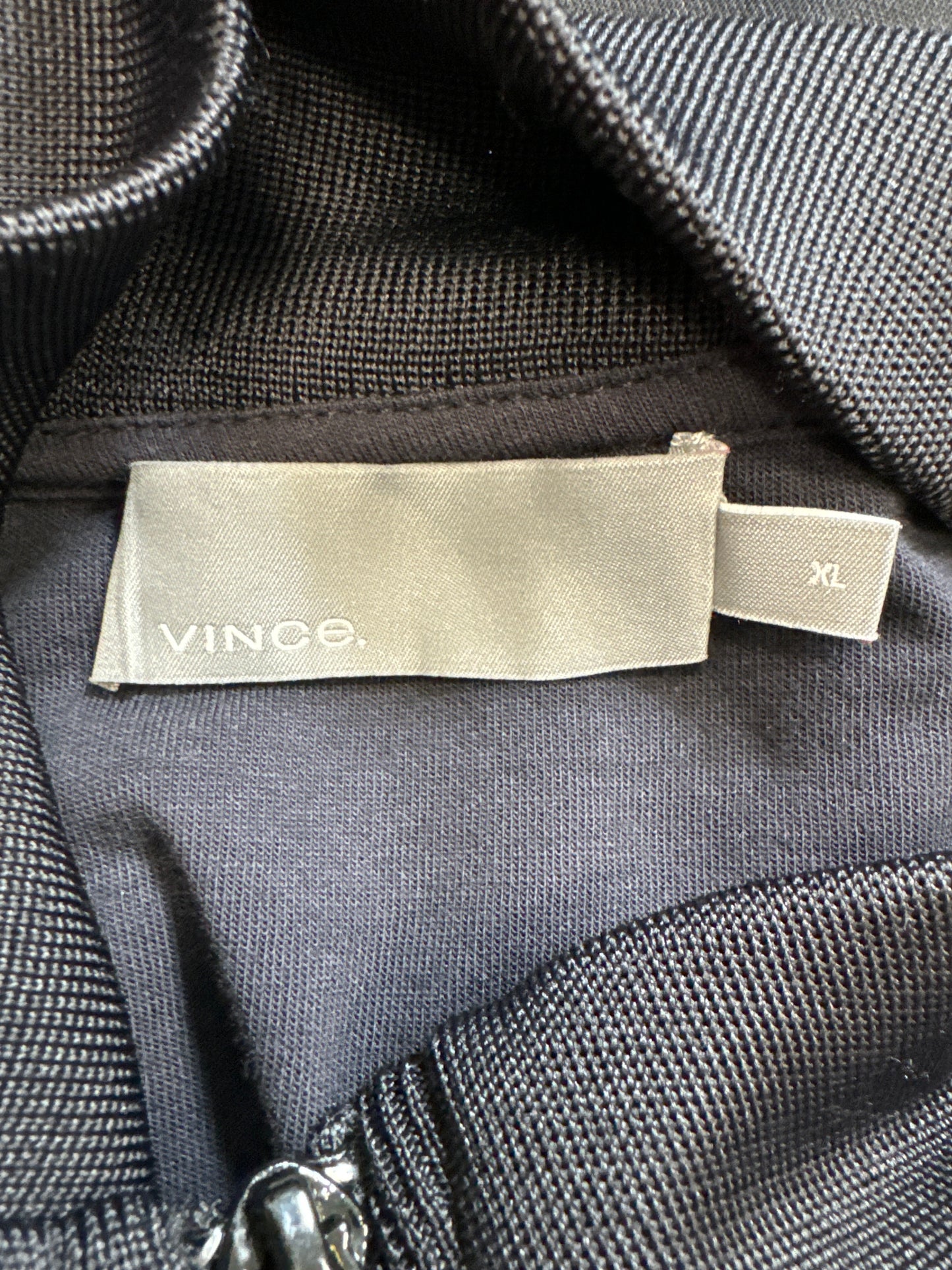 Athletic Jacket By Vince In Black, Size: Xl