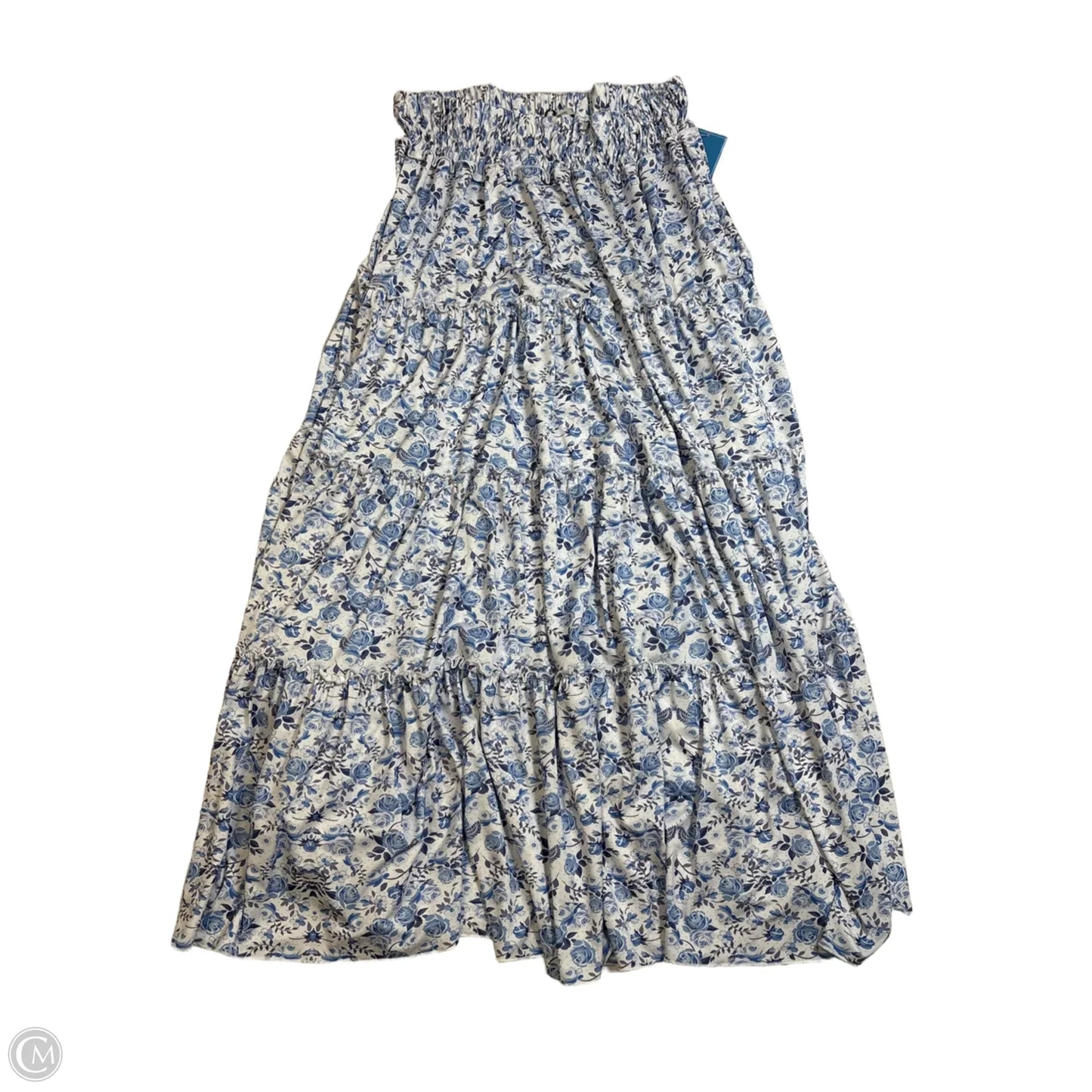 Skirt Maxi by Timee In Blue & White, Size: 3x