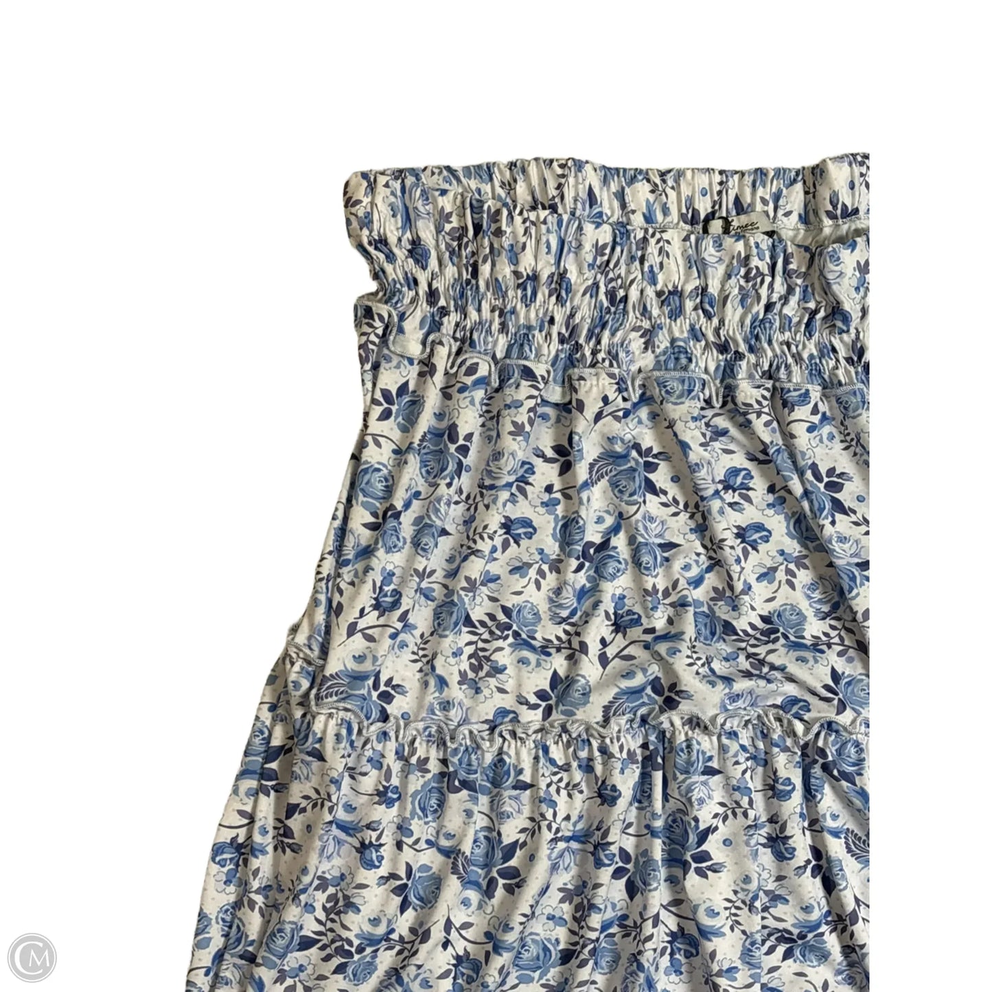 Skirt Maxi by Timee In Blue & White, Size: 3x