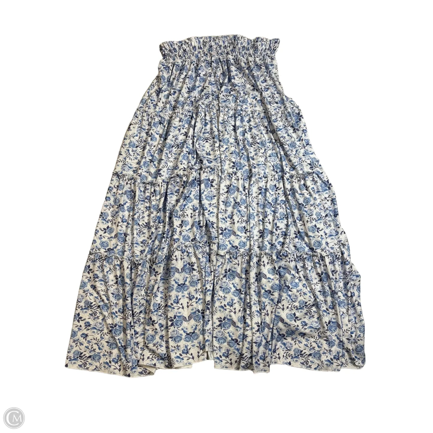 Skirt Maxi by Timee In Blue & White, Size: 3x