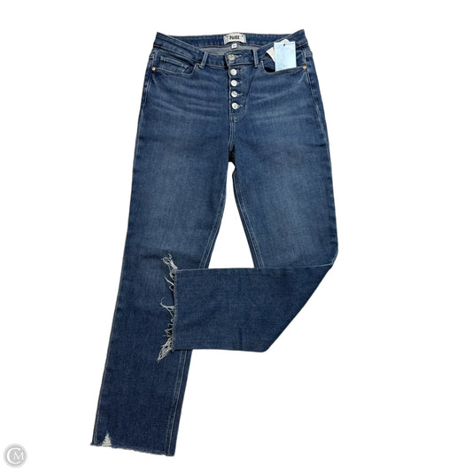 Jeans Straight By Paige In Blue Denim, Size: 8