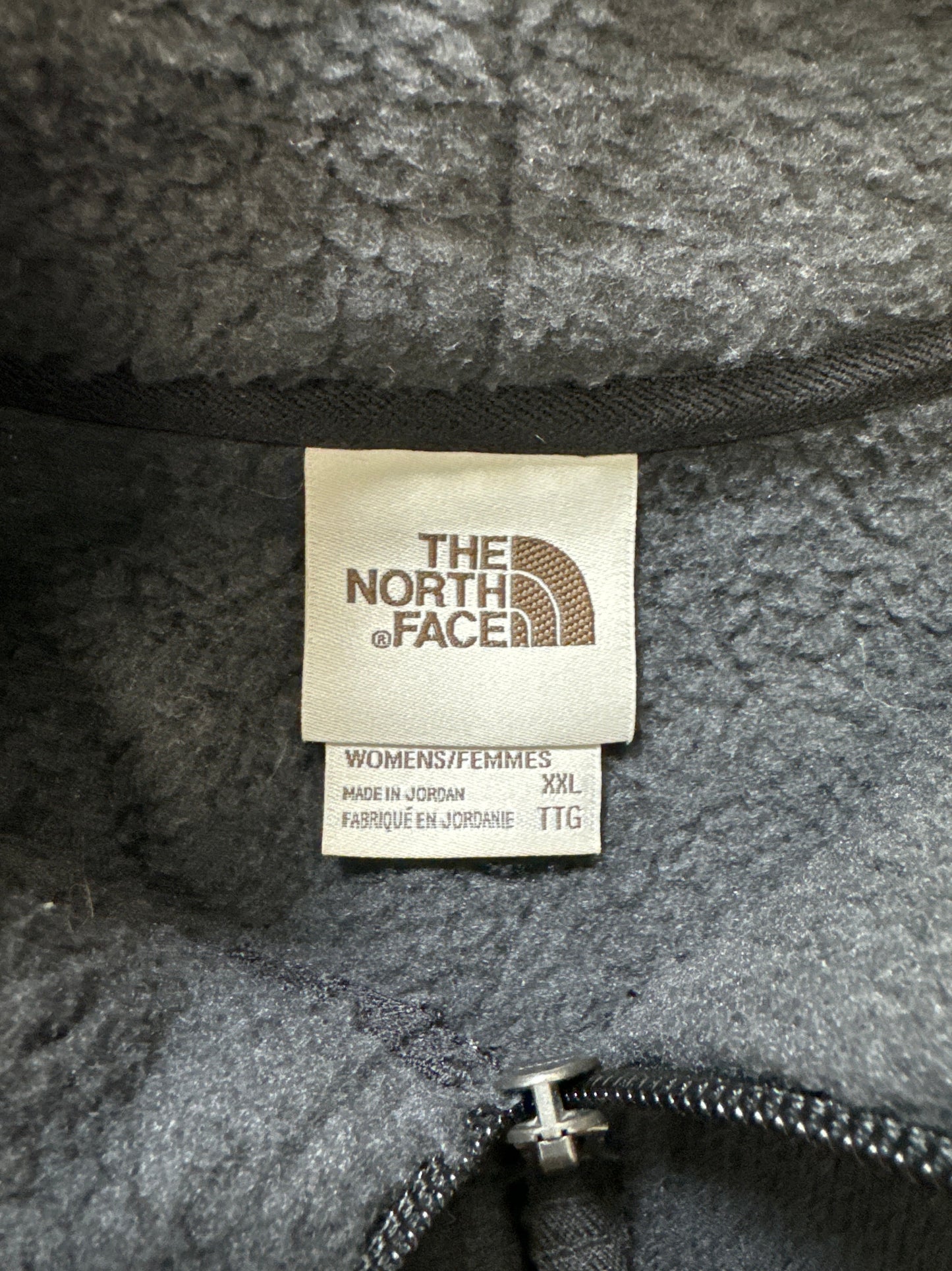 Jacket Fleece By North Face In Grey, Size: XXL