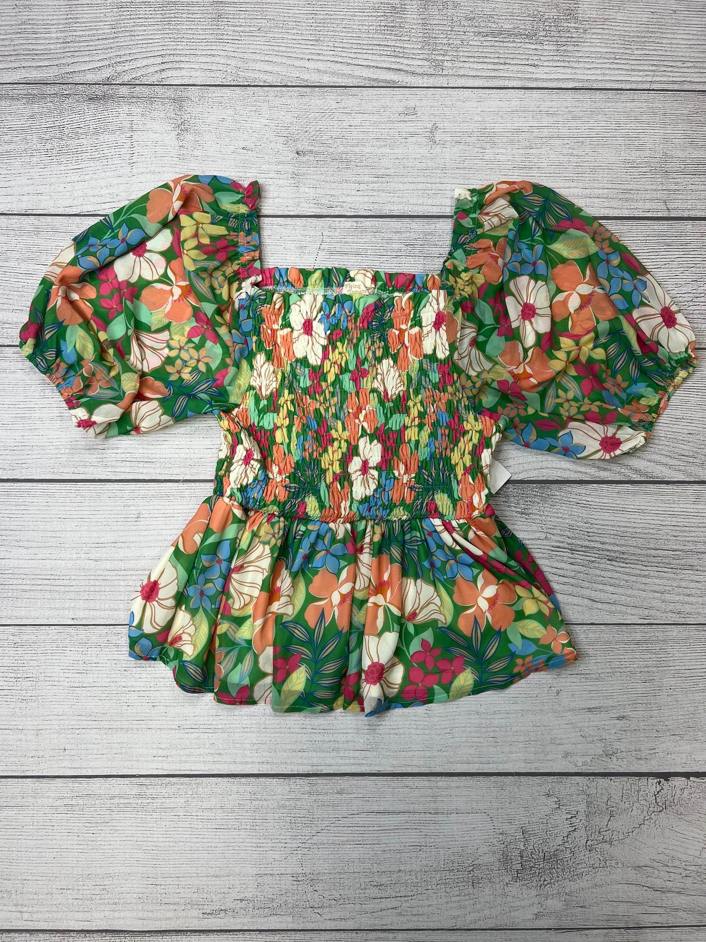 Multi-colored Top Short Sleeve Flying Tomato, Size 2x