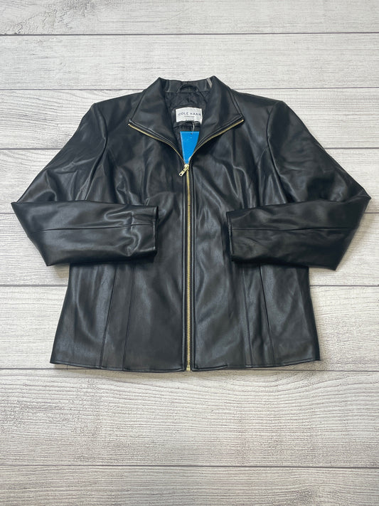 Leather Jacket Designer Cole-Haan, Size L
