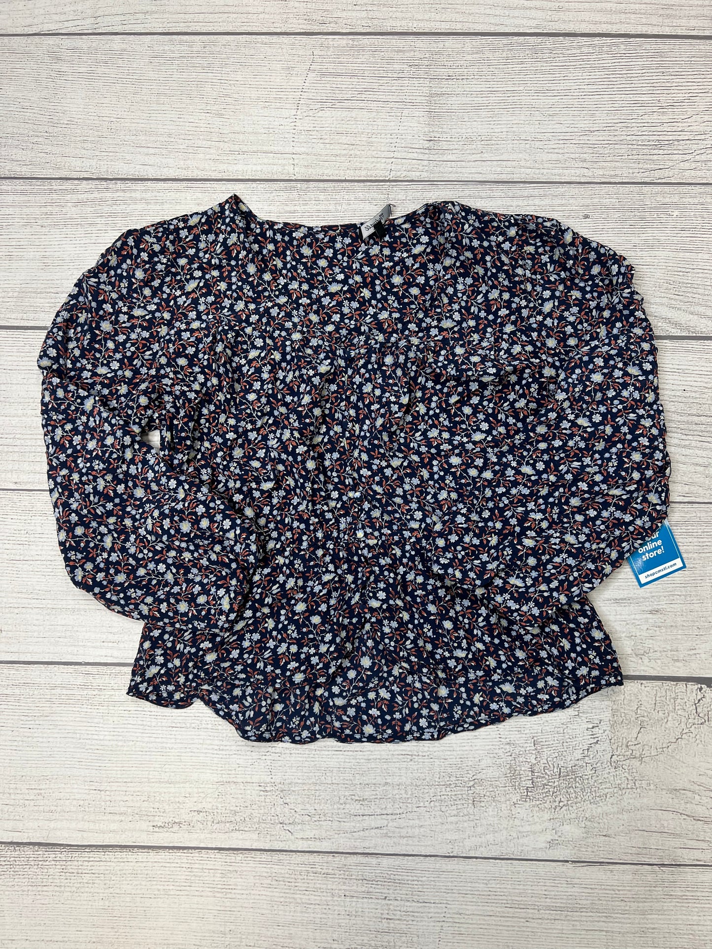 Floral Top Long Sleeve Madewell, Size M