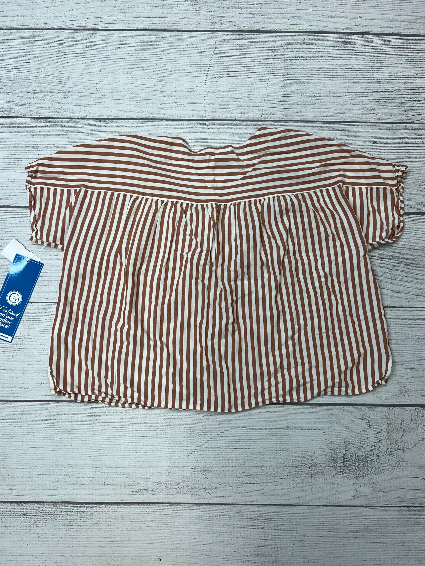 Striped Top Short Sleeve Madewell, Size M