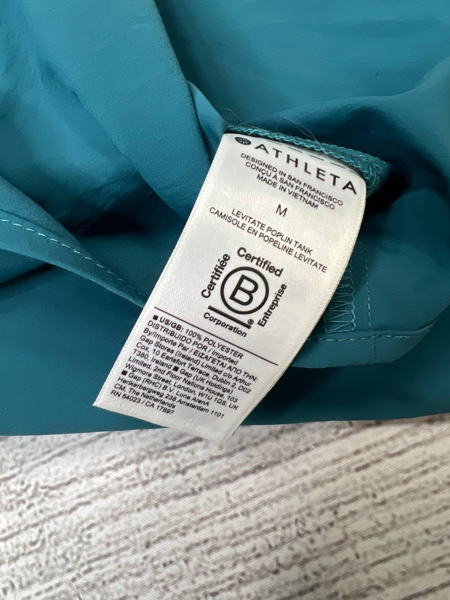 Teal Lightweight Vest Other Athleta, Size M