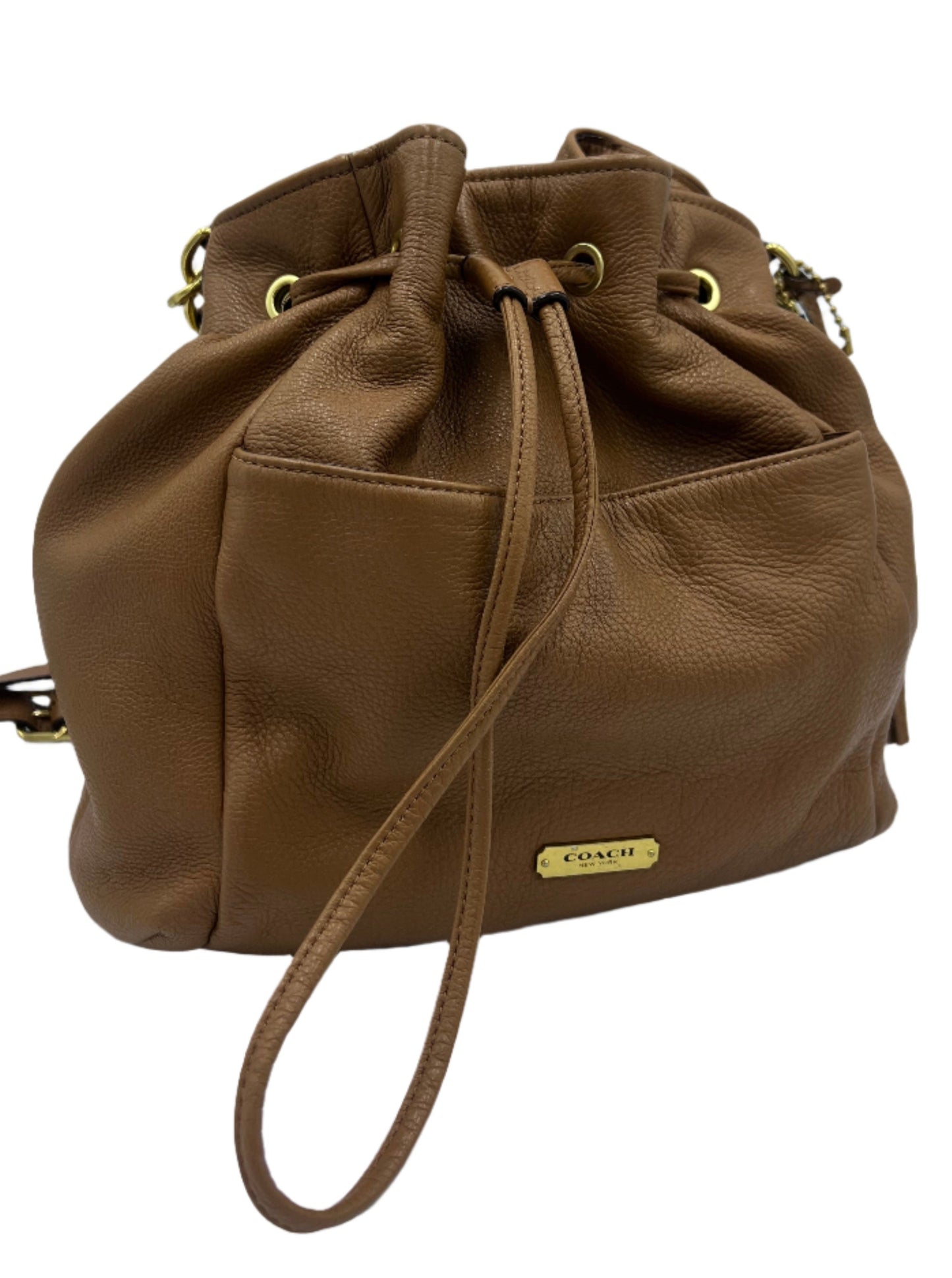 Coach Leather Hobo / Bucket Bag