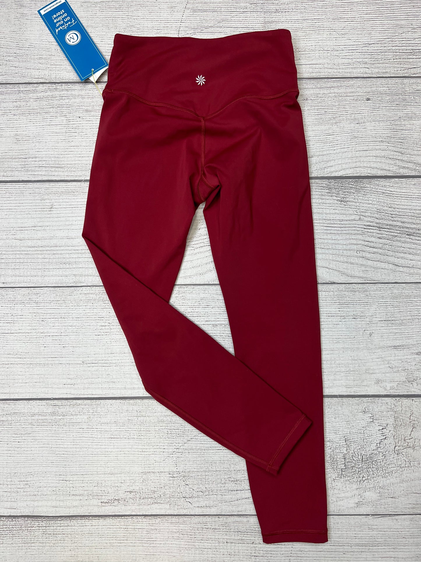 Red Athletic Leggings Athleta, Size Xs