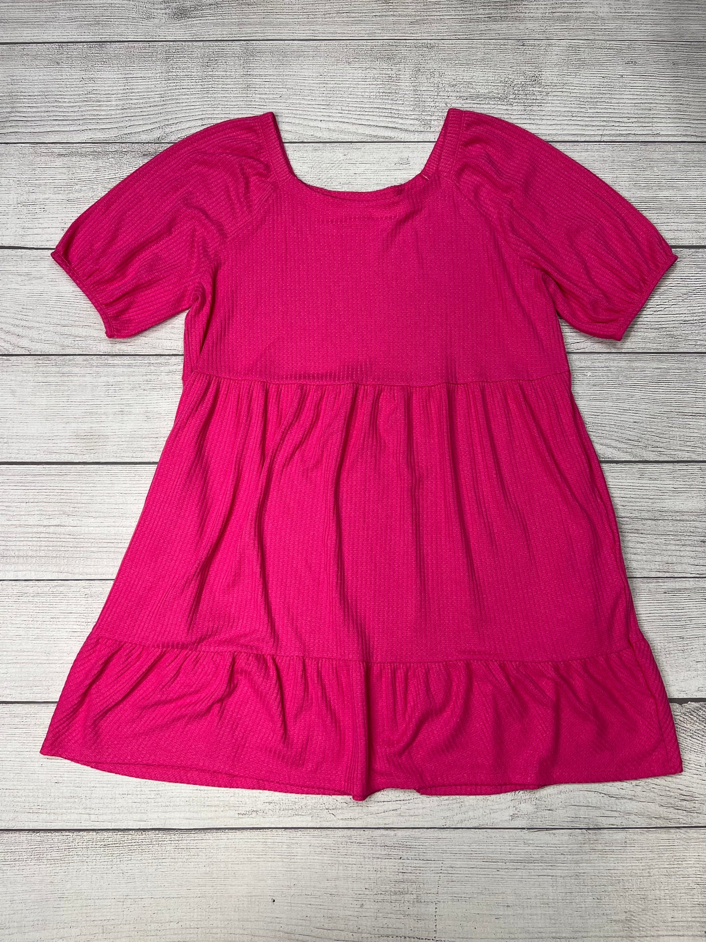 Pink Dress Casual Short Terra & Sky, Size 2x