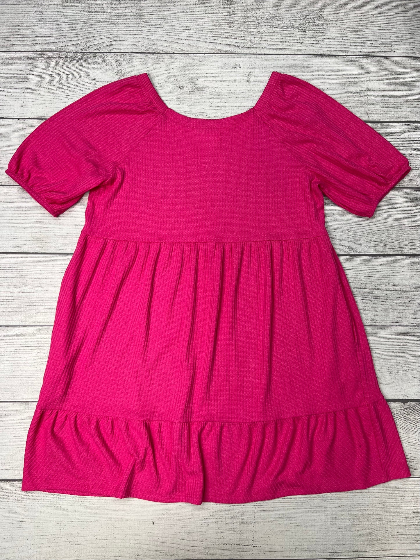 Pink Dress Casual Short Terra & Sky, Size 2x