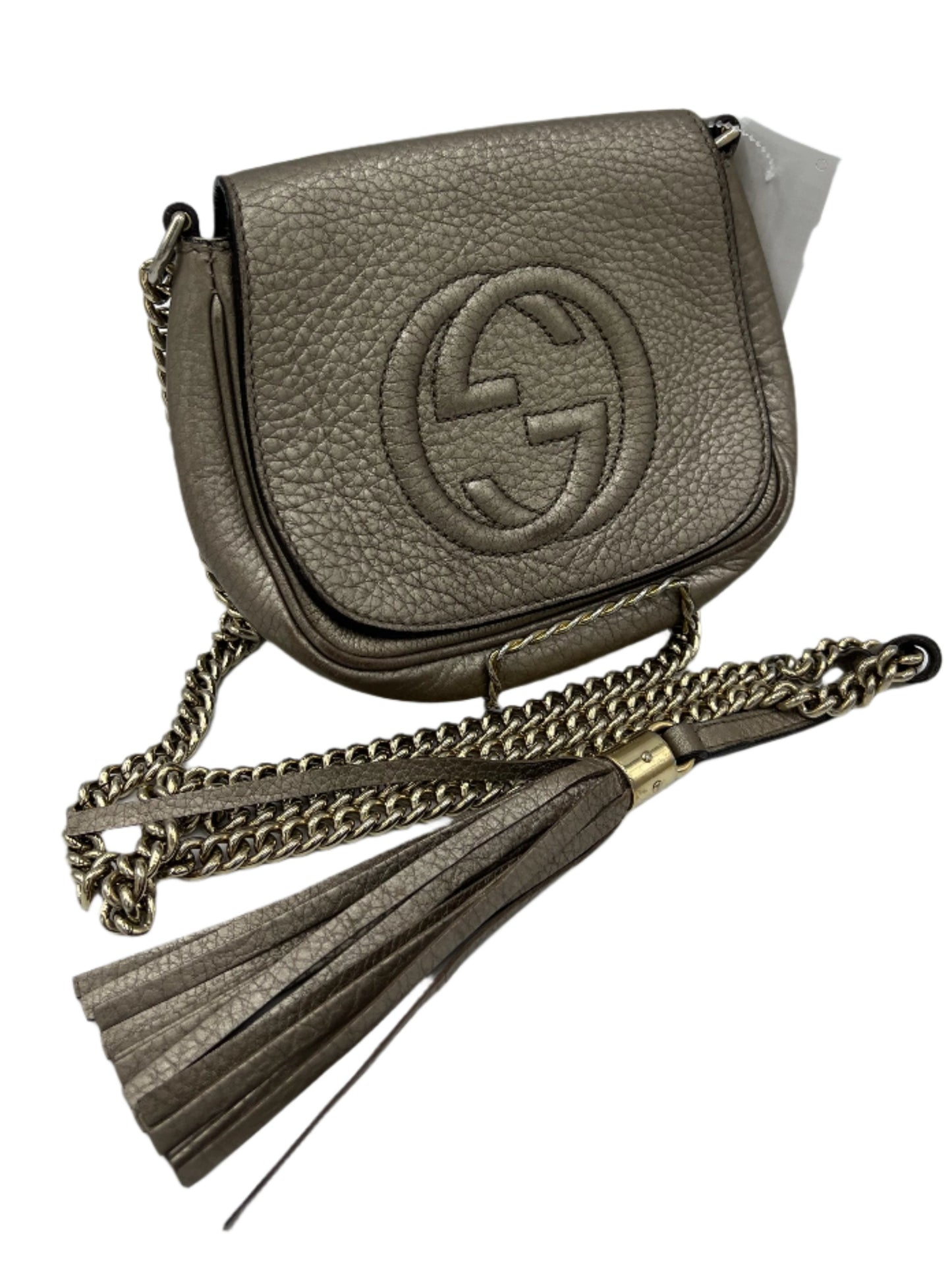 Gucci Soho Flap Metallic Chain Designer Bag