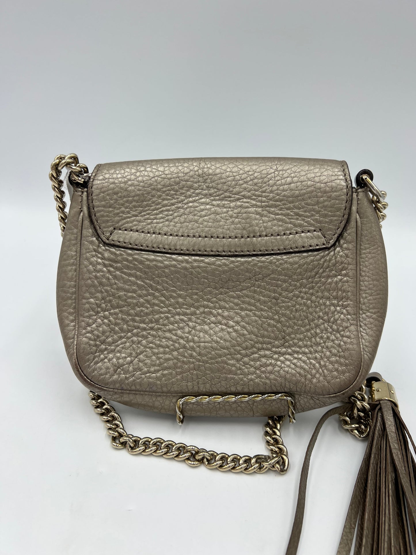 Gucci Soho Flap Metallic Chain Designer Bag