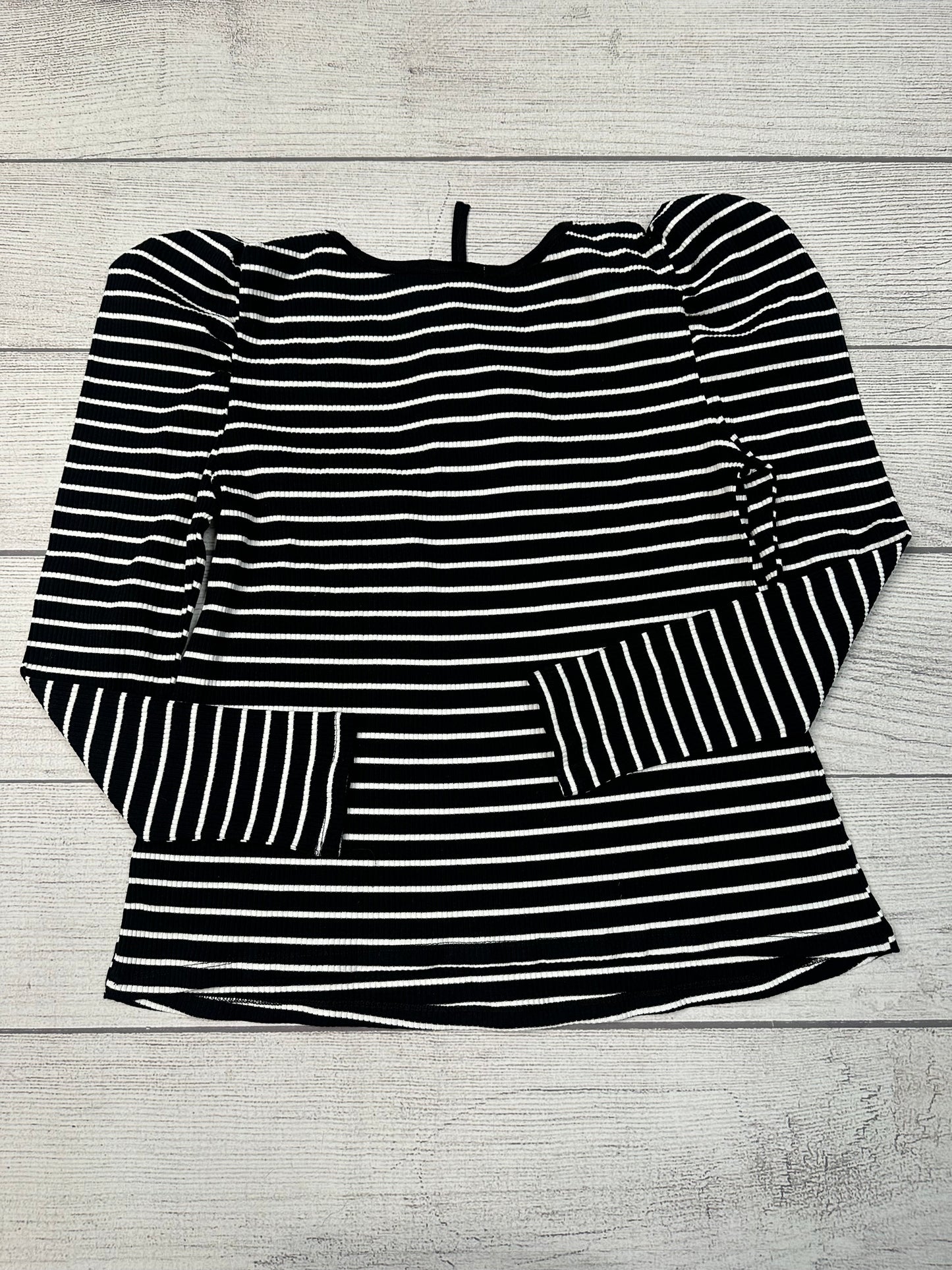 Top Long Sleeve By Anthropologie In Striped, Size: 1x