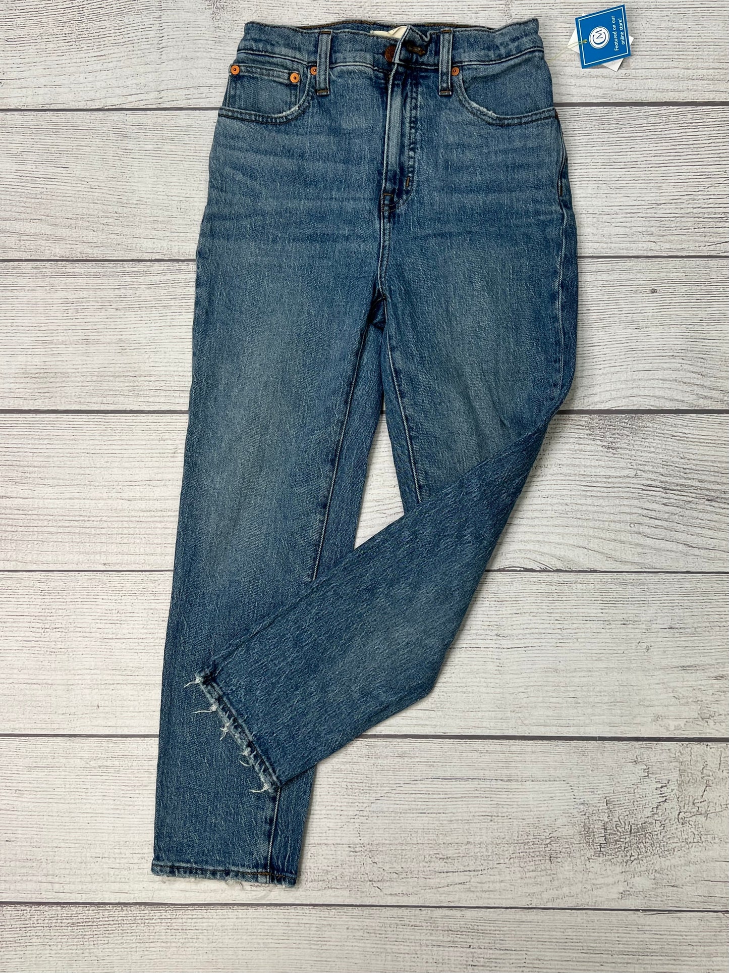 Jeans Straight By Madewell In Denim, Size: 0