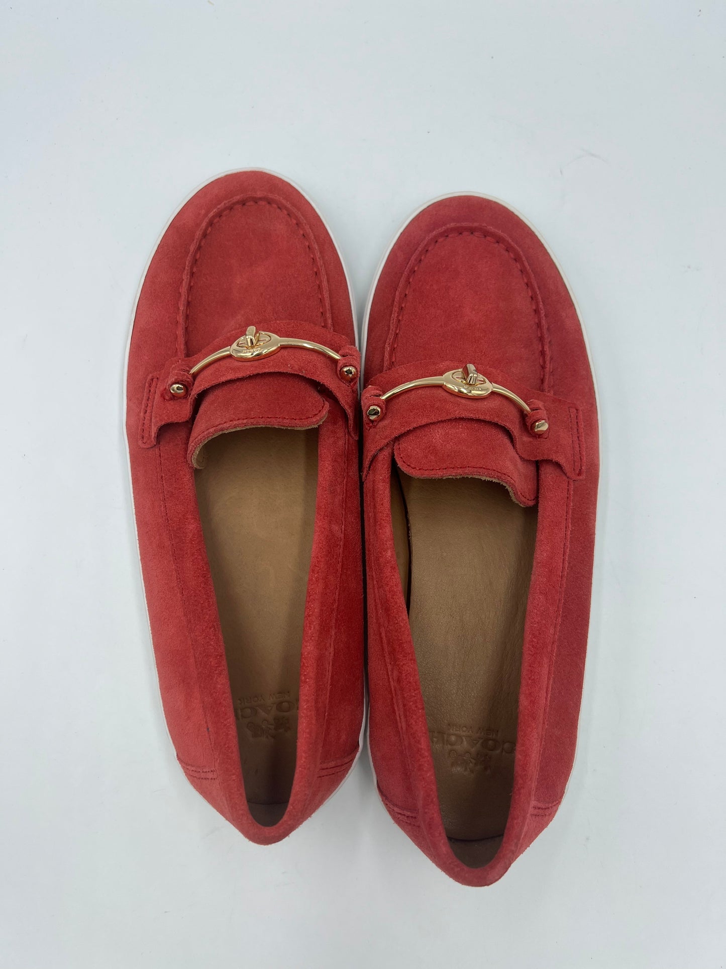 Shoes Designer By Coach In Red, Size: 9.5