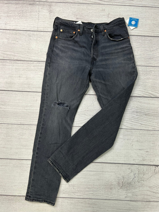 Jeans Straight By Levis In Black, Size: 6