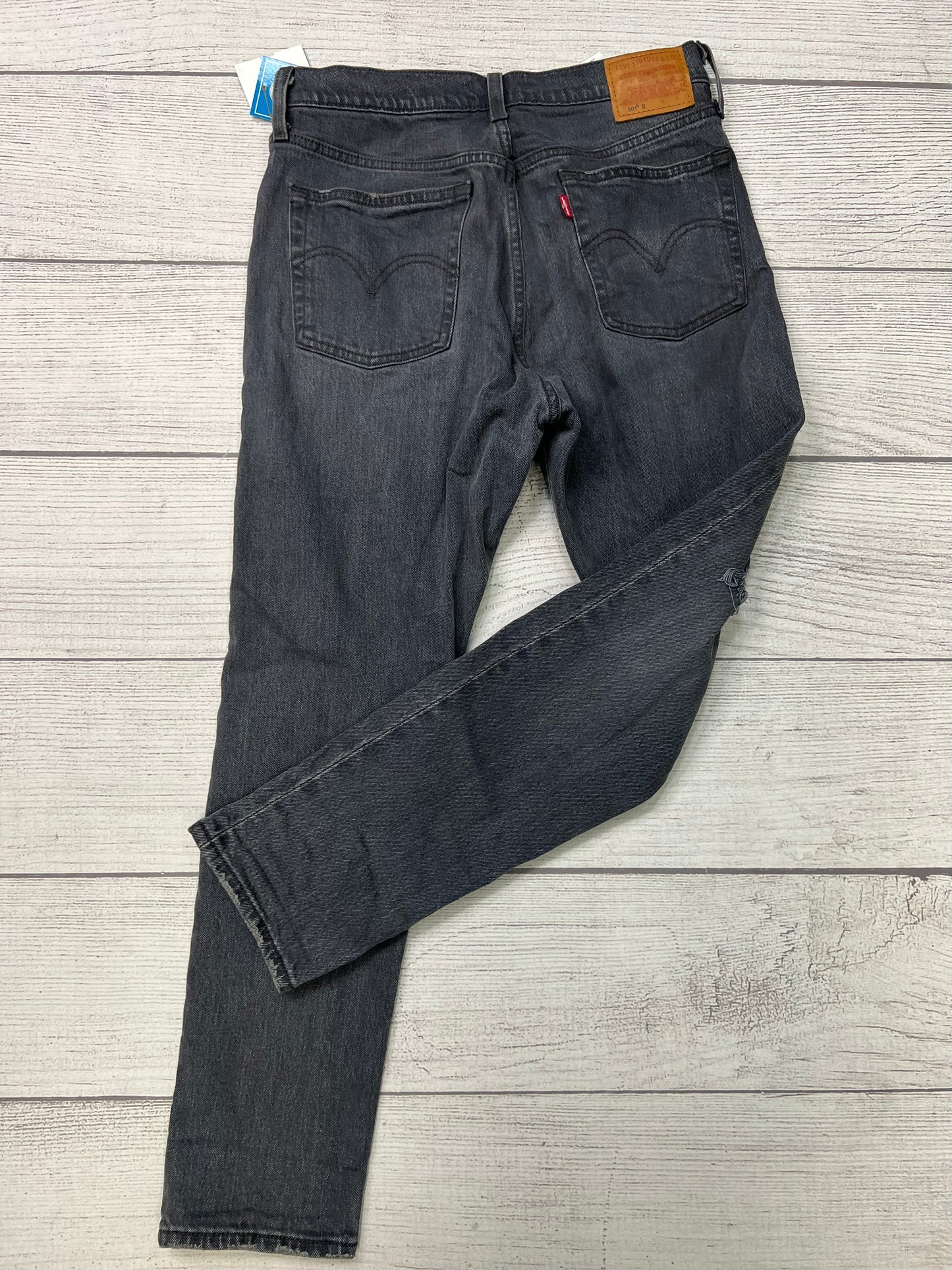 Jeans Straight By Levis In Black, Size: 6