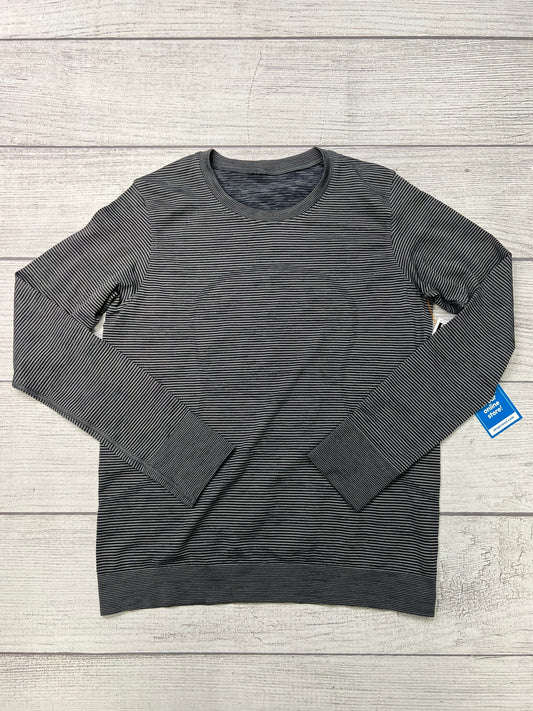 Athletic Top Long Sleeve Crewneck By Lululemon In Grey, Size: S