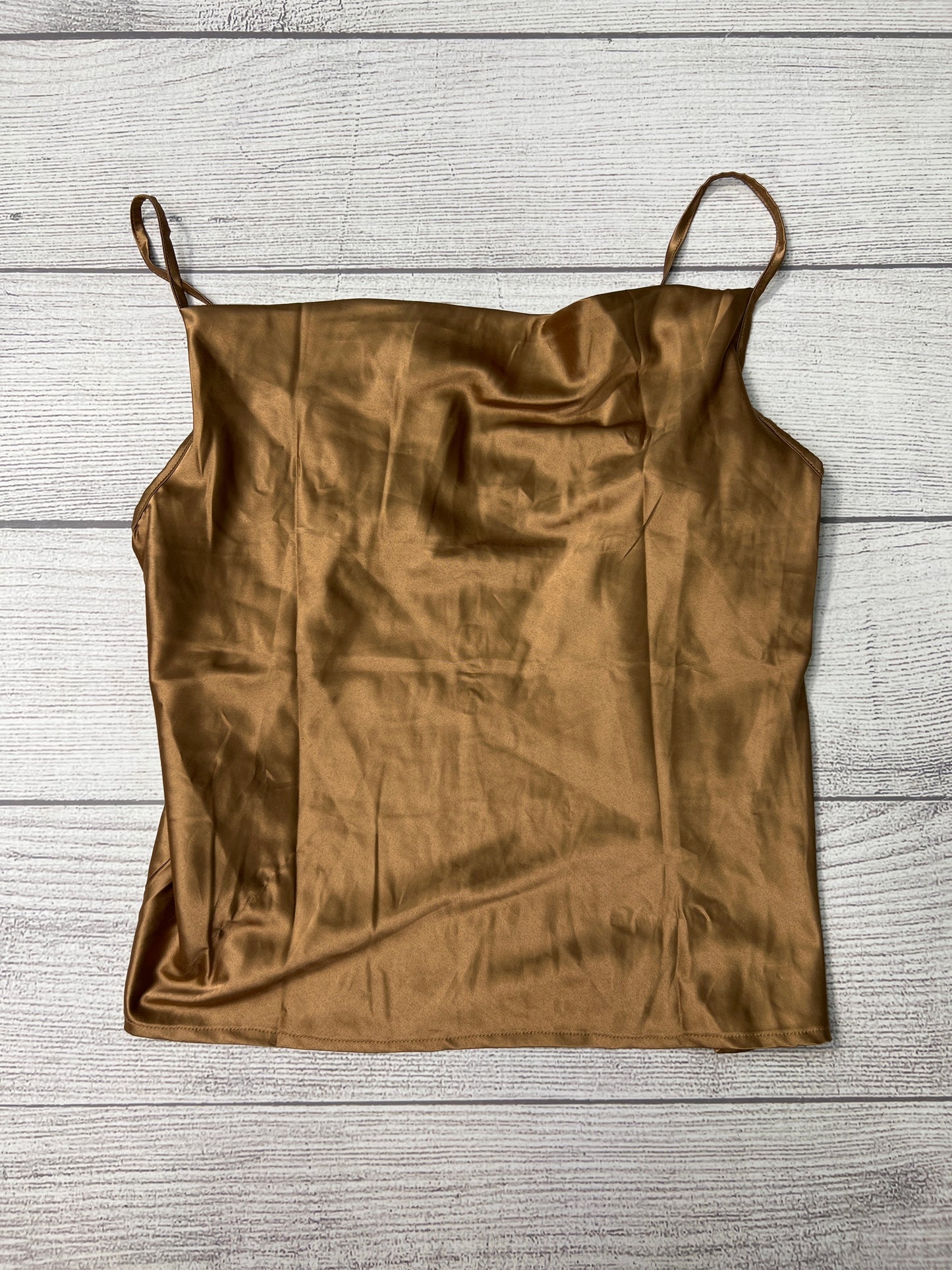 Top Sleeveless By Simplee In Brown, Size: S