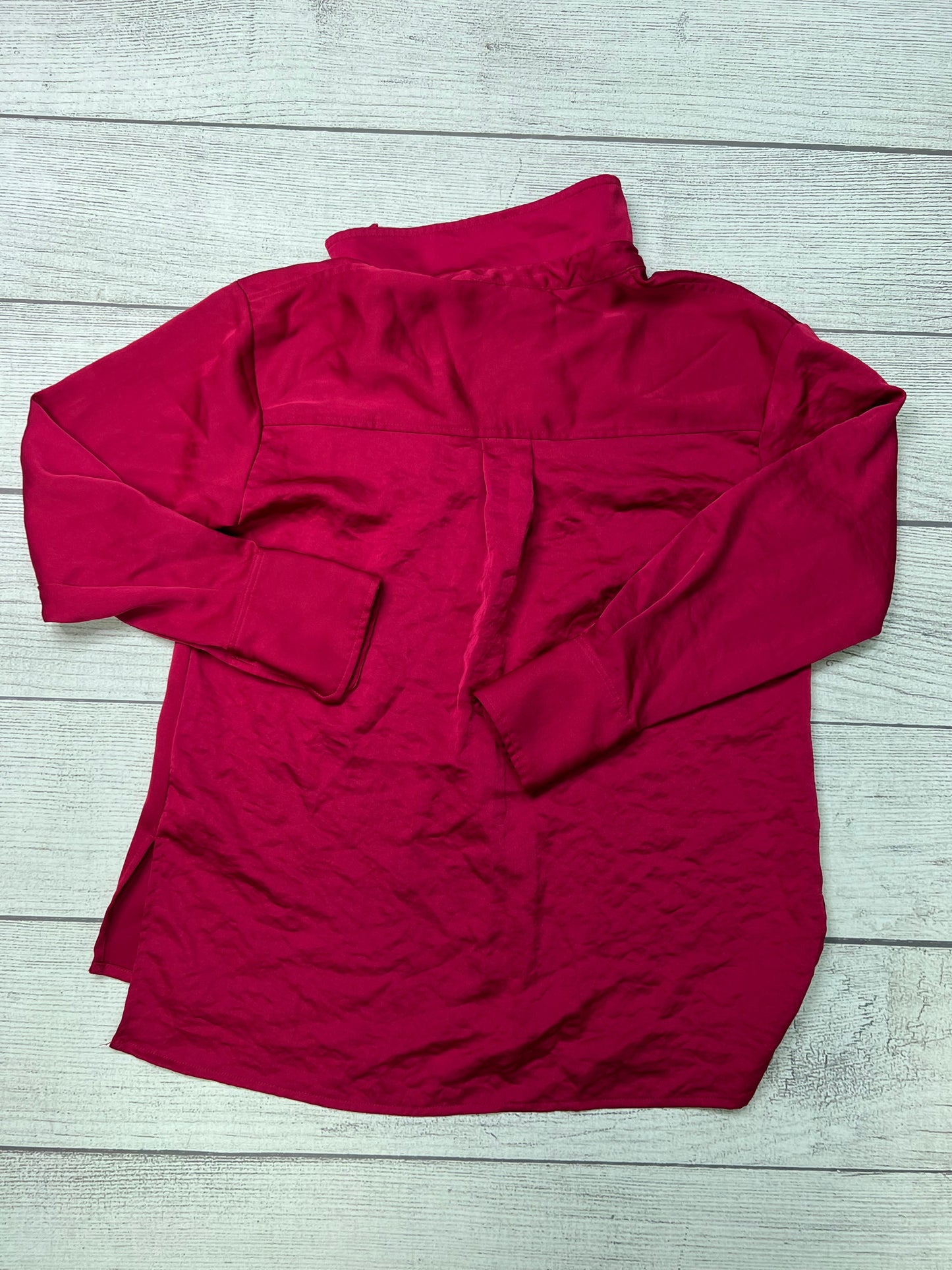 Blouse Long Sleeve By A New Day In Pink, Size: S