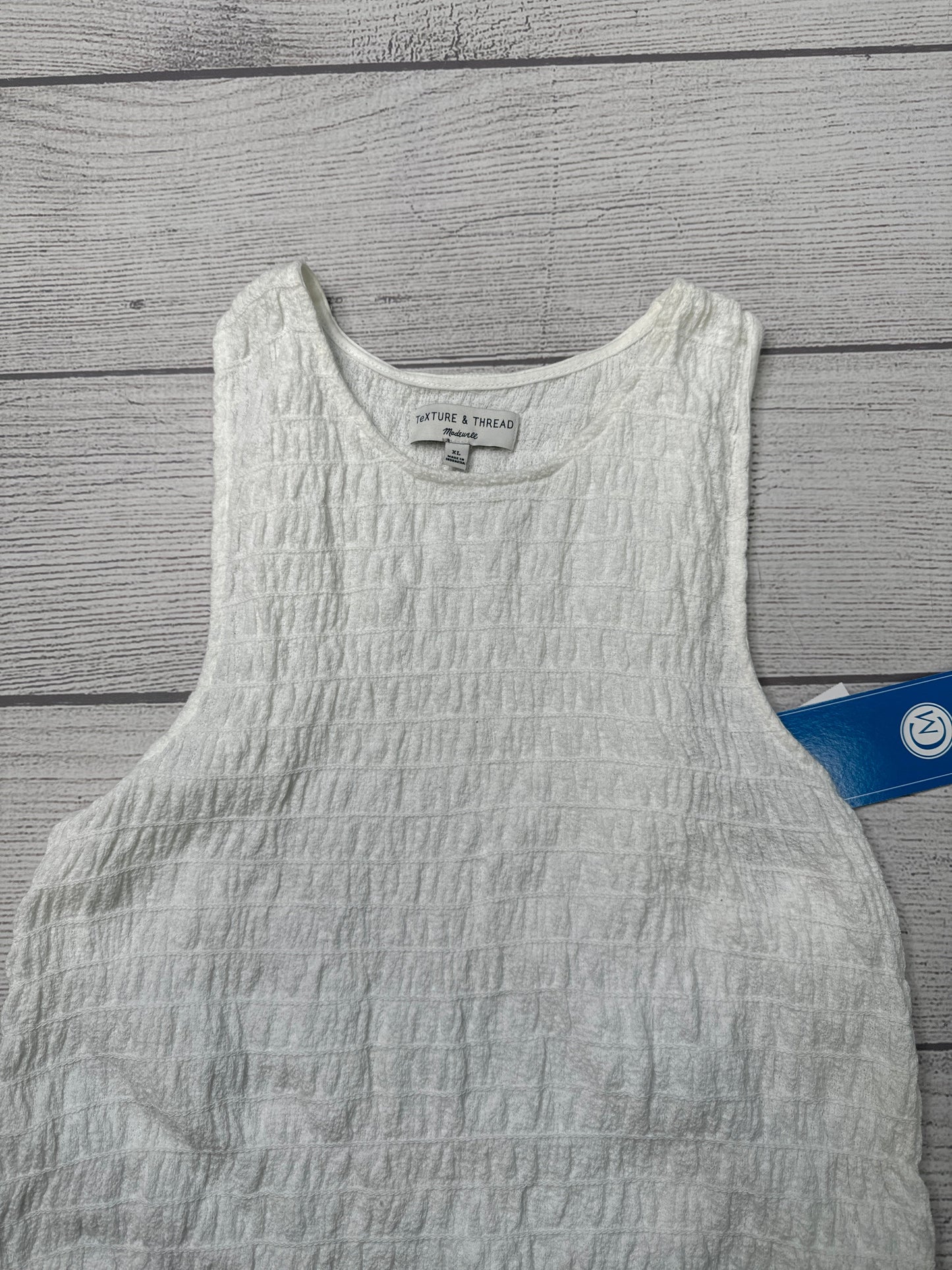 Top Sleeveless By Madewell In White, Size: Xl