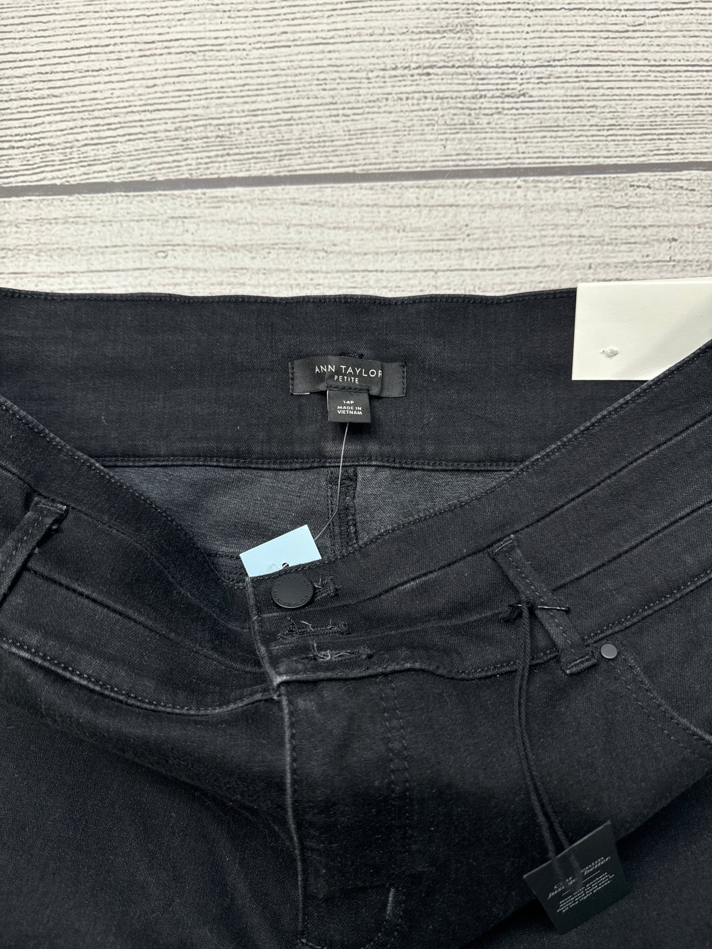 Jeans Skinny By Ann Taylor In Black, Size: 14p