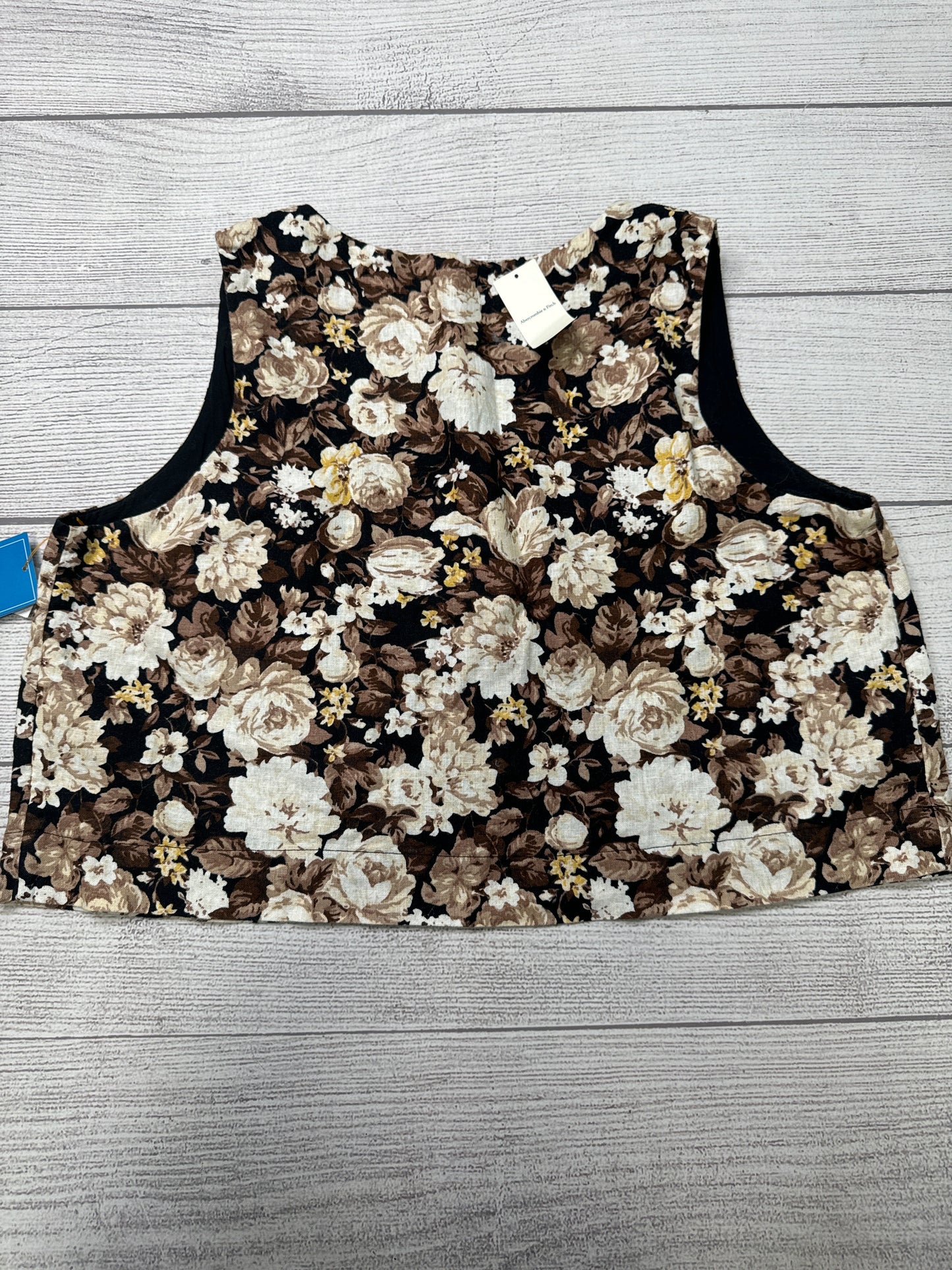 Top Sleeveless By Abercrombie And Fitch In Floral, Size: Xl