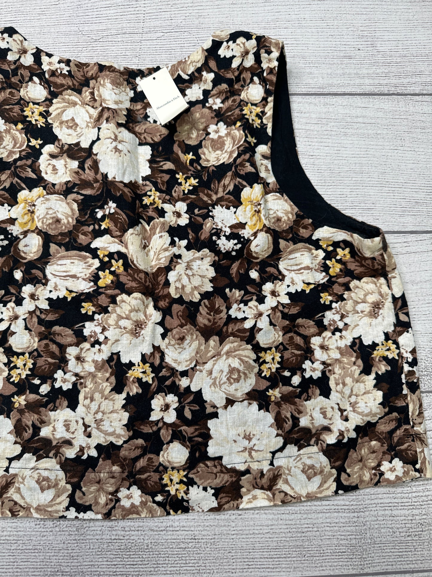 Top Sleeveless By Abercrombie And Fitch In Floral, Size: Xl